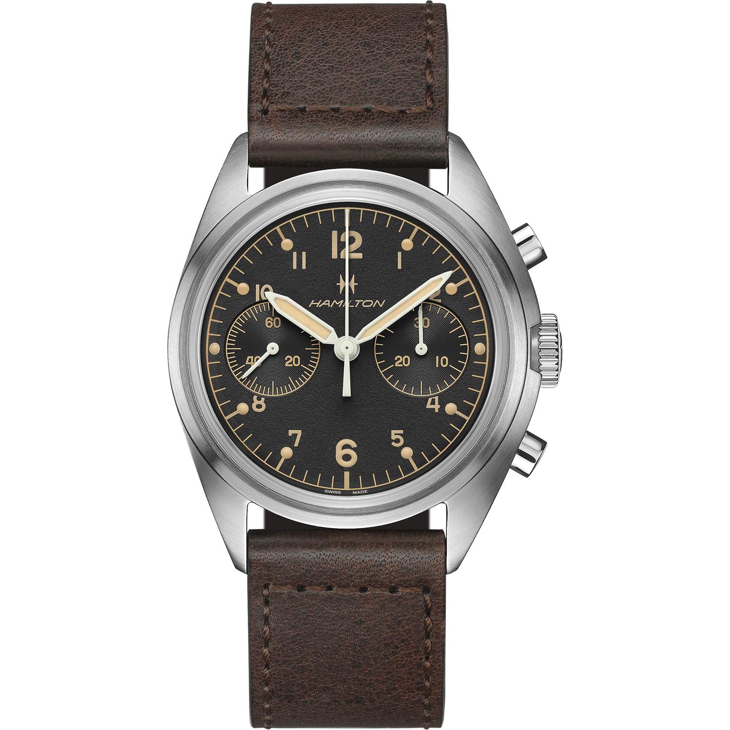 Hamilton - H76409530 - Khaki Aviation Pilot Pioneer Mechanical Chrono Meccanico | 40mm | H76409530