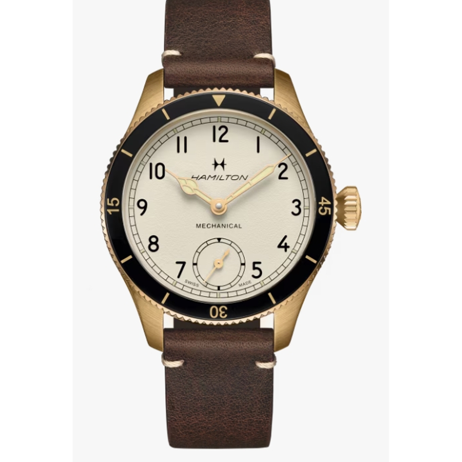 HAMILTON - H76709510 - Khaki pilot bronzo
