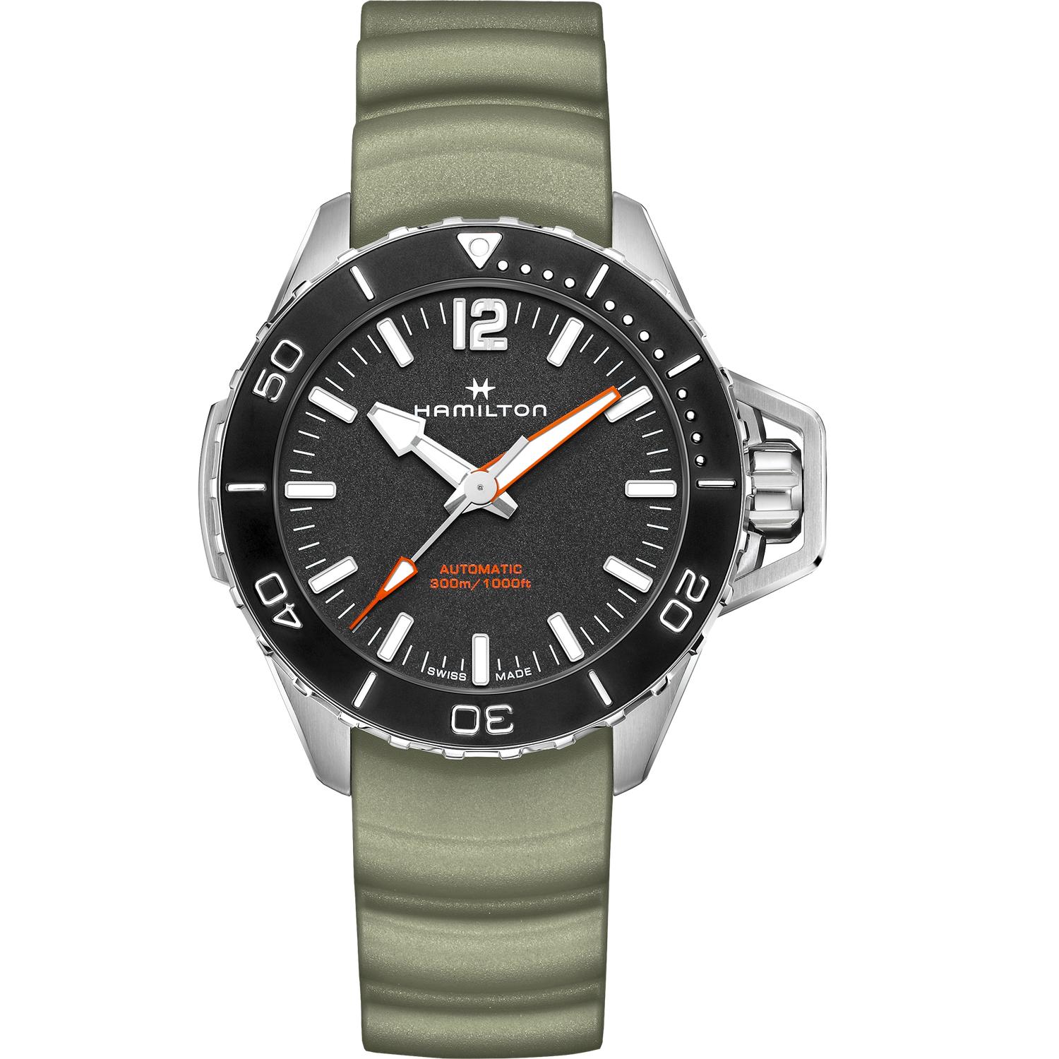 Hamilton - H77825331 - Khaki Navy Frogman Auto Carica automatica | 46mm | H77825331