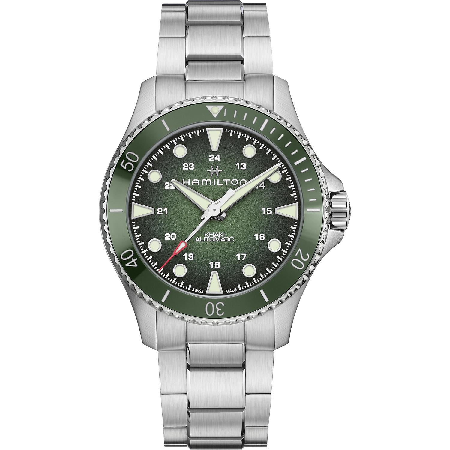 Hamilton - H82525160 - Khaki Navy Scuba Auto Carica automatica | 43mm | H82525160