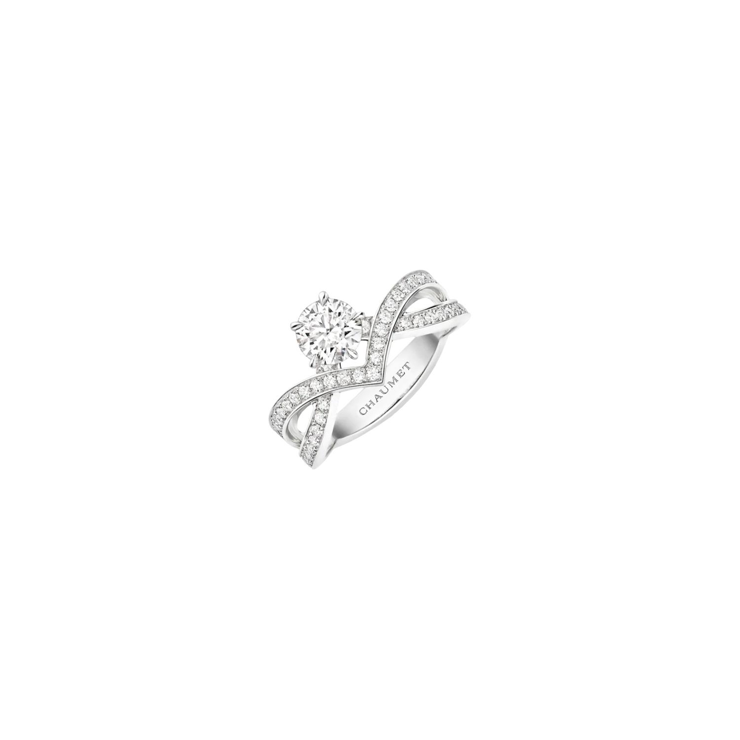 CHAUMET - J84089 - ANELLO SOLITARIO JOSÉPHINE AMOUR D'AIGRETTE