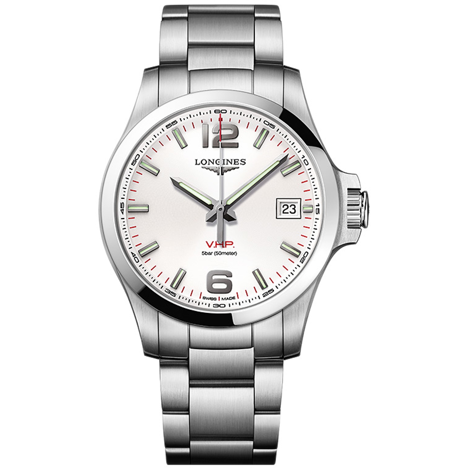 LONGINES - L3.716.4.76.6 - Conquest  V.H.P. in Acciaio
