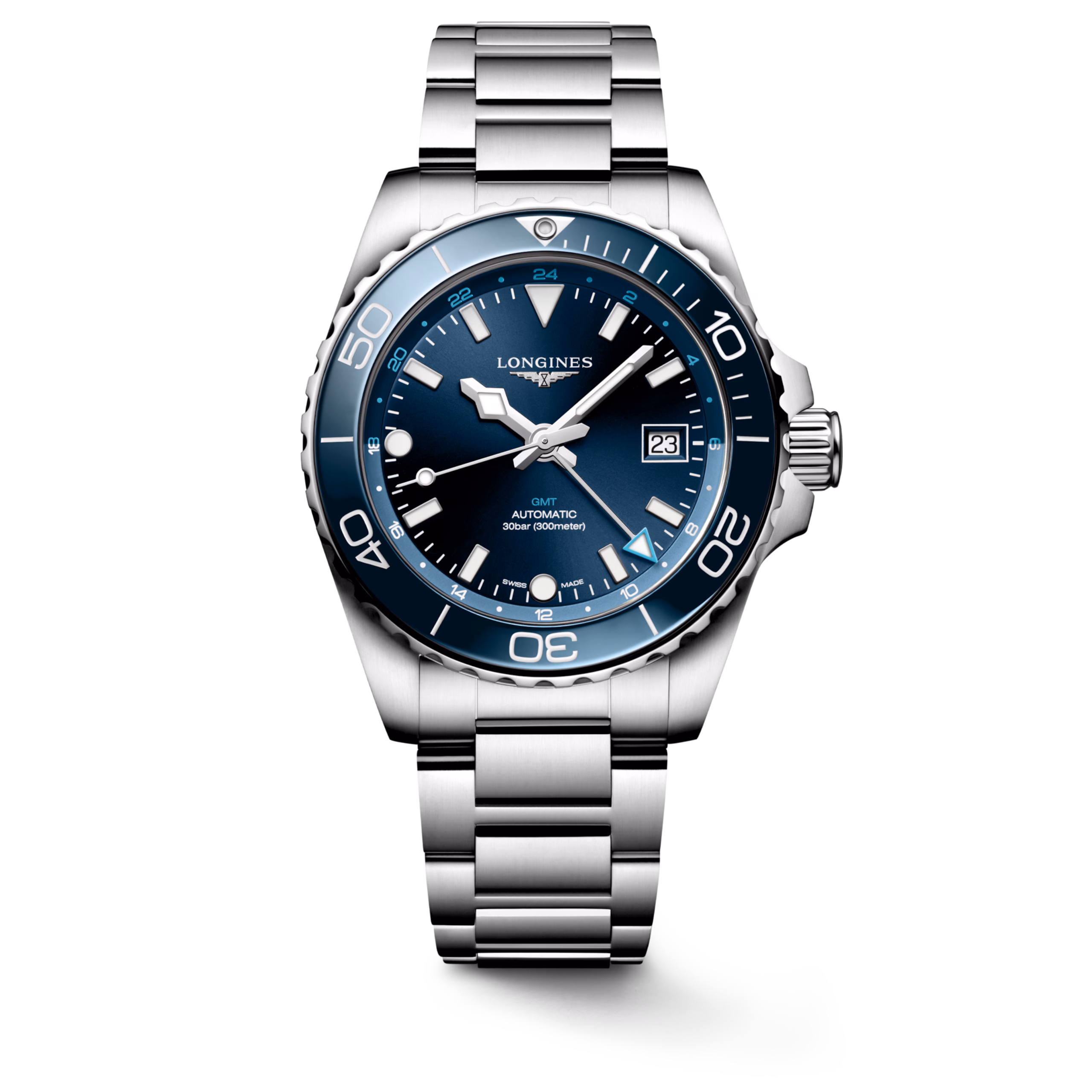 LONGINES - L3.790.4.96.6 - HYDROCONQUEST GMT