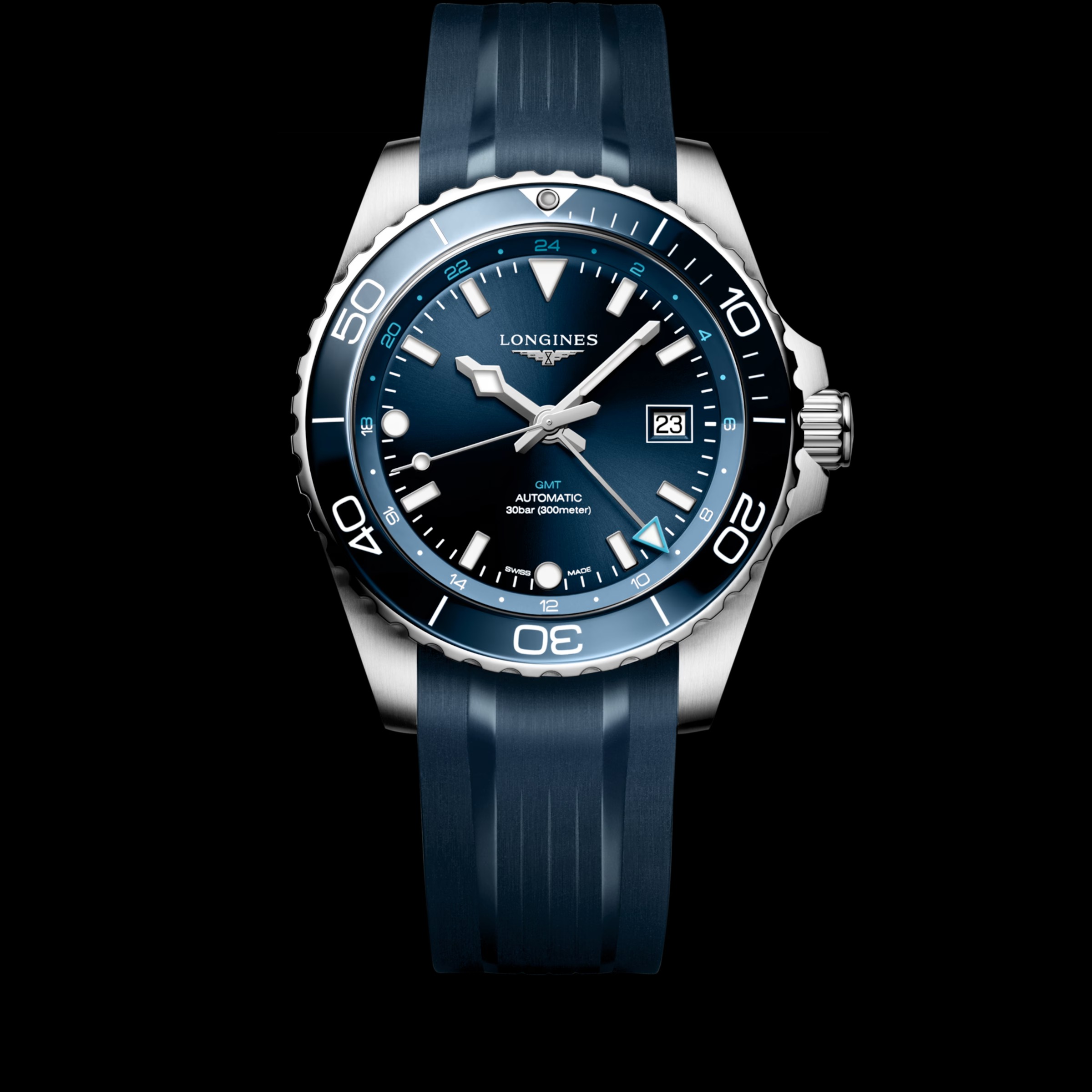 LONGINES - L3.890.4.96.9 - HYDROCONQUEST GMT