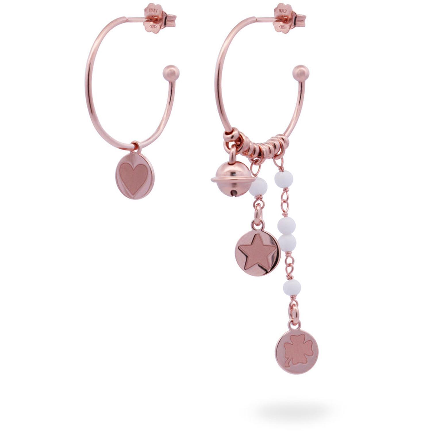 Rue Des Mille - ORGIPV5 - ORECCHINI CERCHIO ASIMMETRICI - GIPSY WHITE