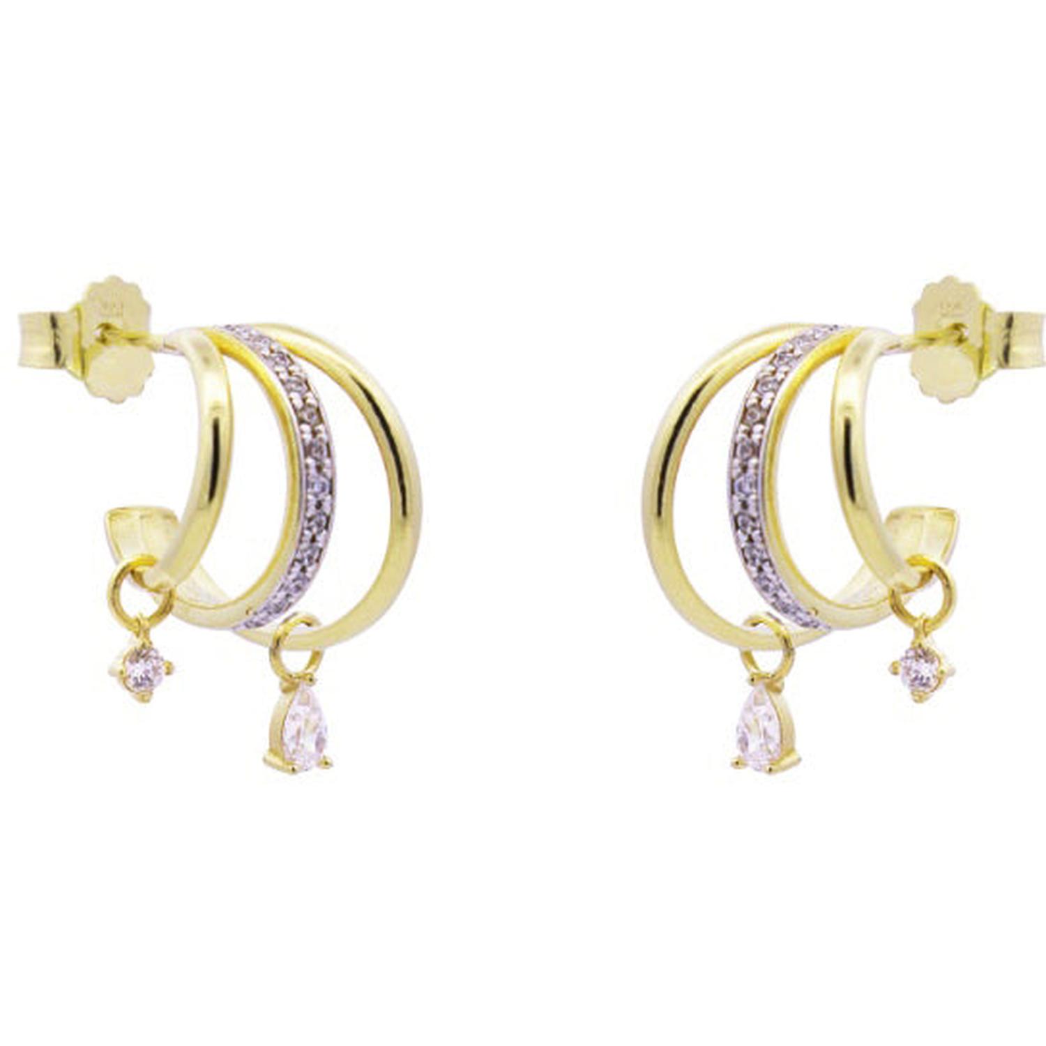 Rue Des Mille - ORZ020M8AU - Orecchini tre cerchi goccia pendente - SHAPES