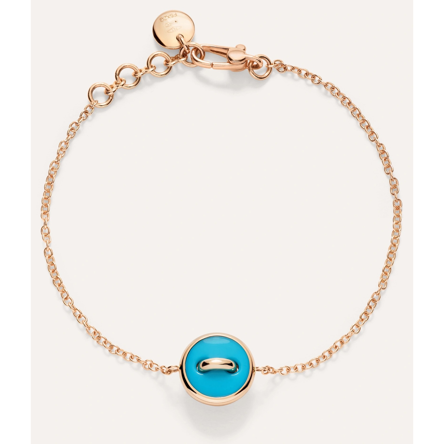 POMELLATO - PBC5030_O7WHR - Bracciale Reversibile Pom Pom Dot Turchese