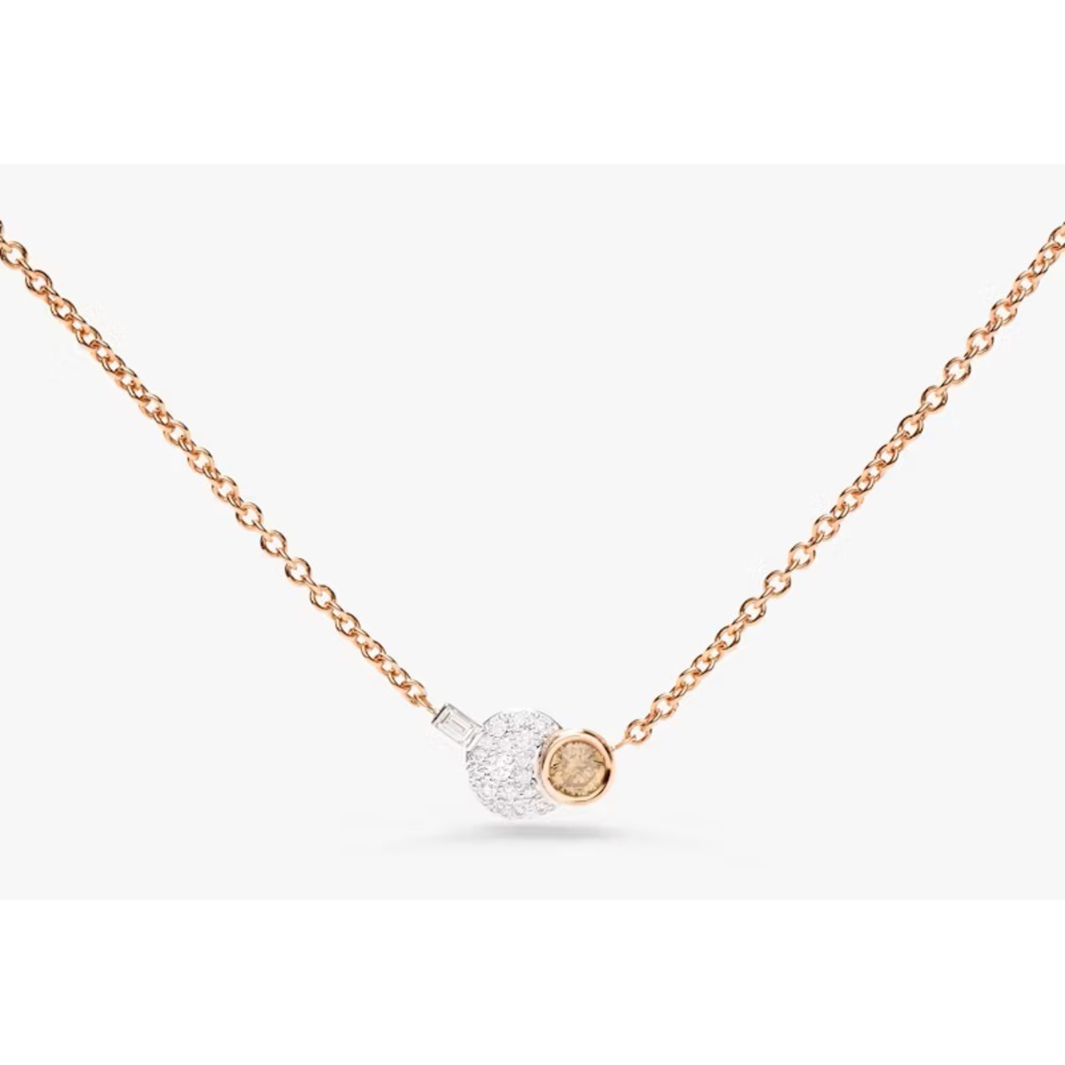 POMELLATO - PCC4070_O6WHR - Collana Sabbia oro rosa e diamanti