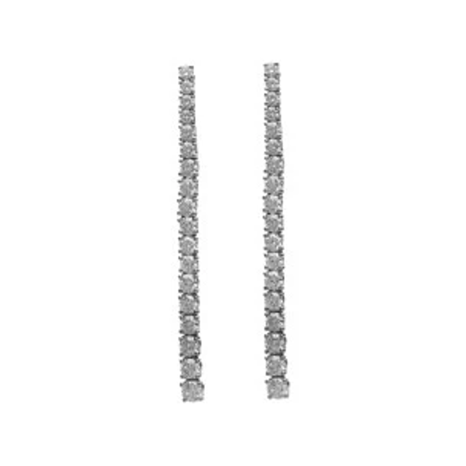 PASQUALE BRUNI - PE1 - Bartorelli orecchini in oro bianco con diamanti a scalare