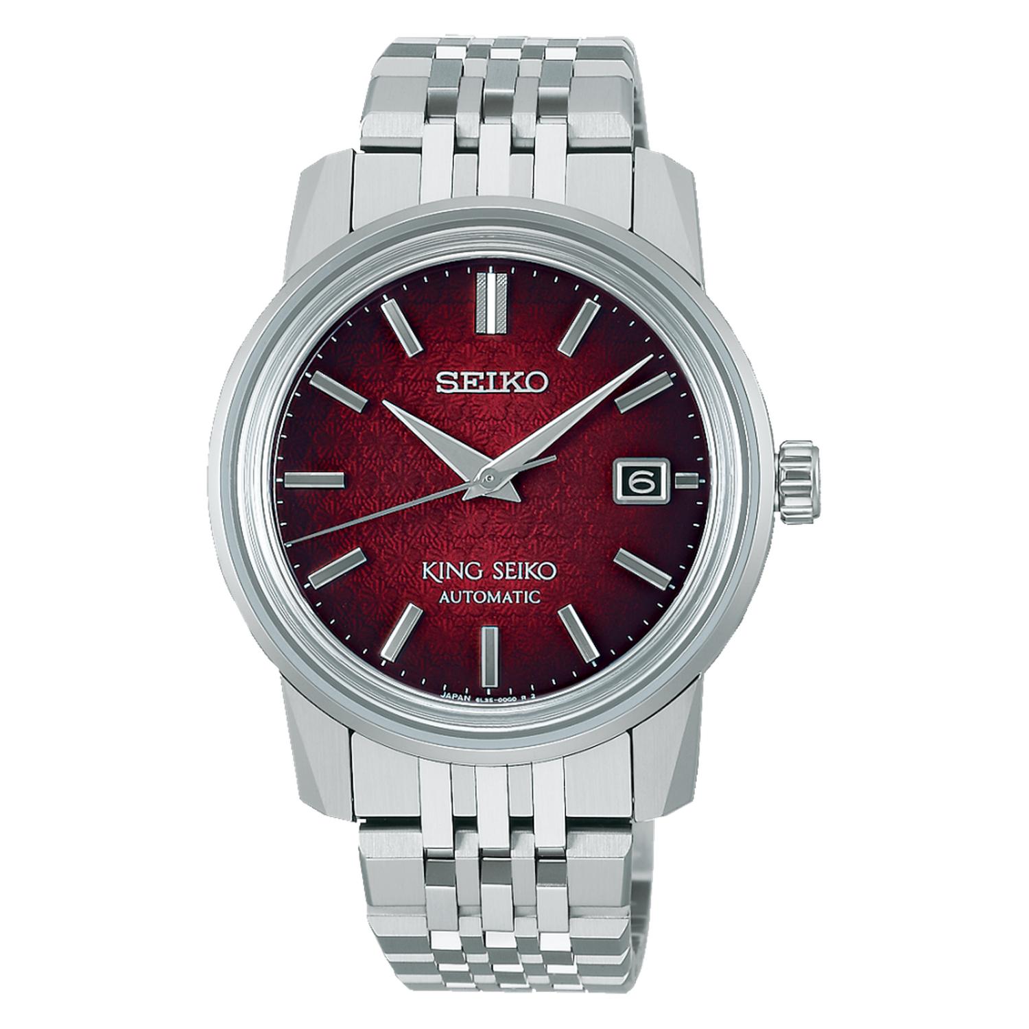 Seiko - SJE103J1 - Orologio KING SEIKO Automatico 3 sfere data
