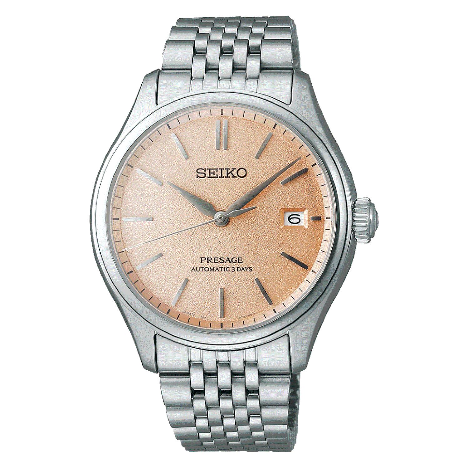SEIKO - SPB467J1 - Orologio PRESAGE CLASSIC Automatico 3 sfere data