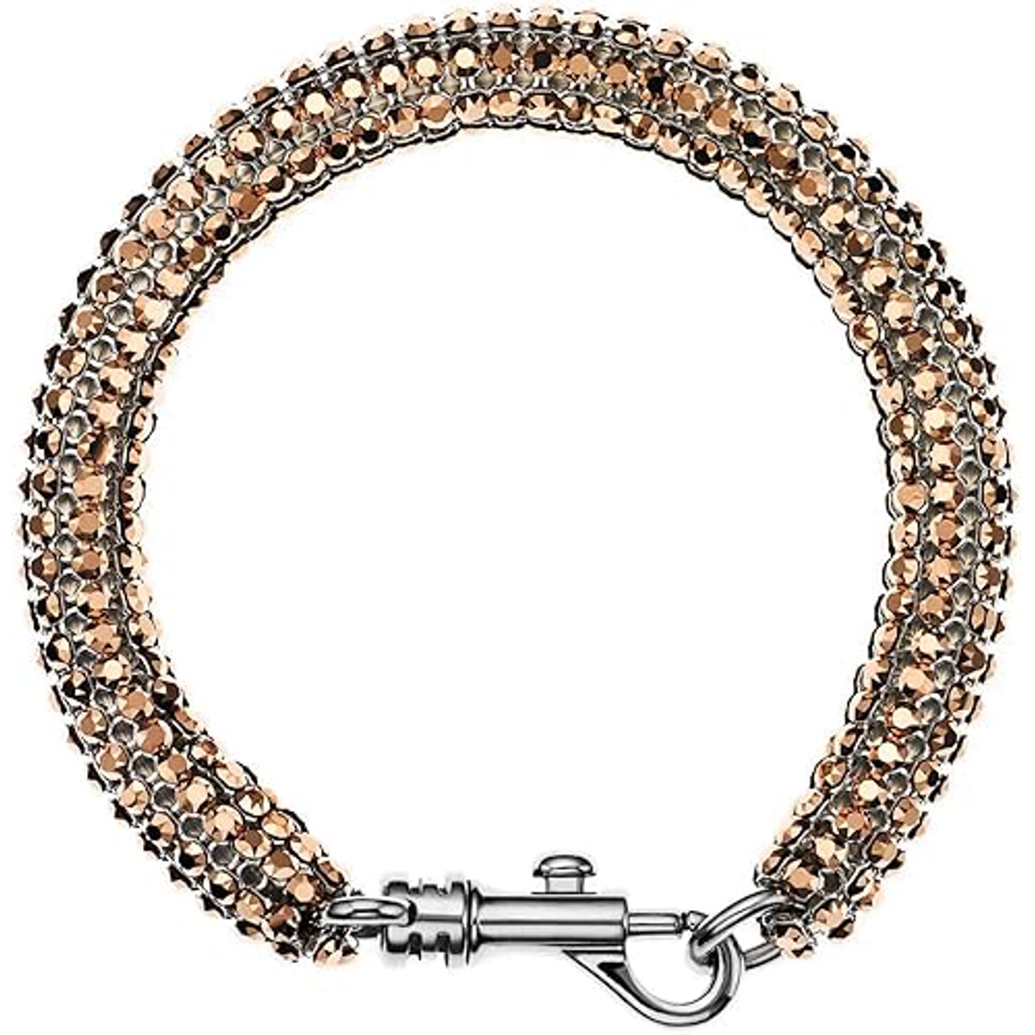 SWAROVSKI - SW5377158 - Bracciale sottile singolo Bolster placcato palladio marrone