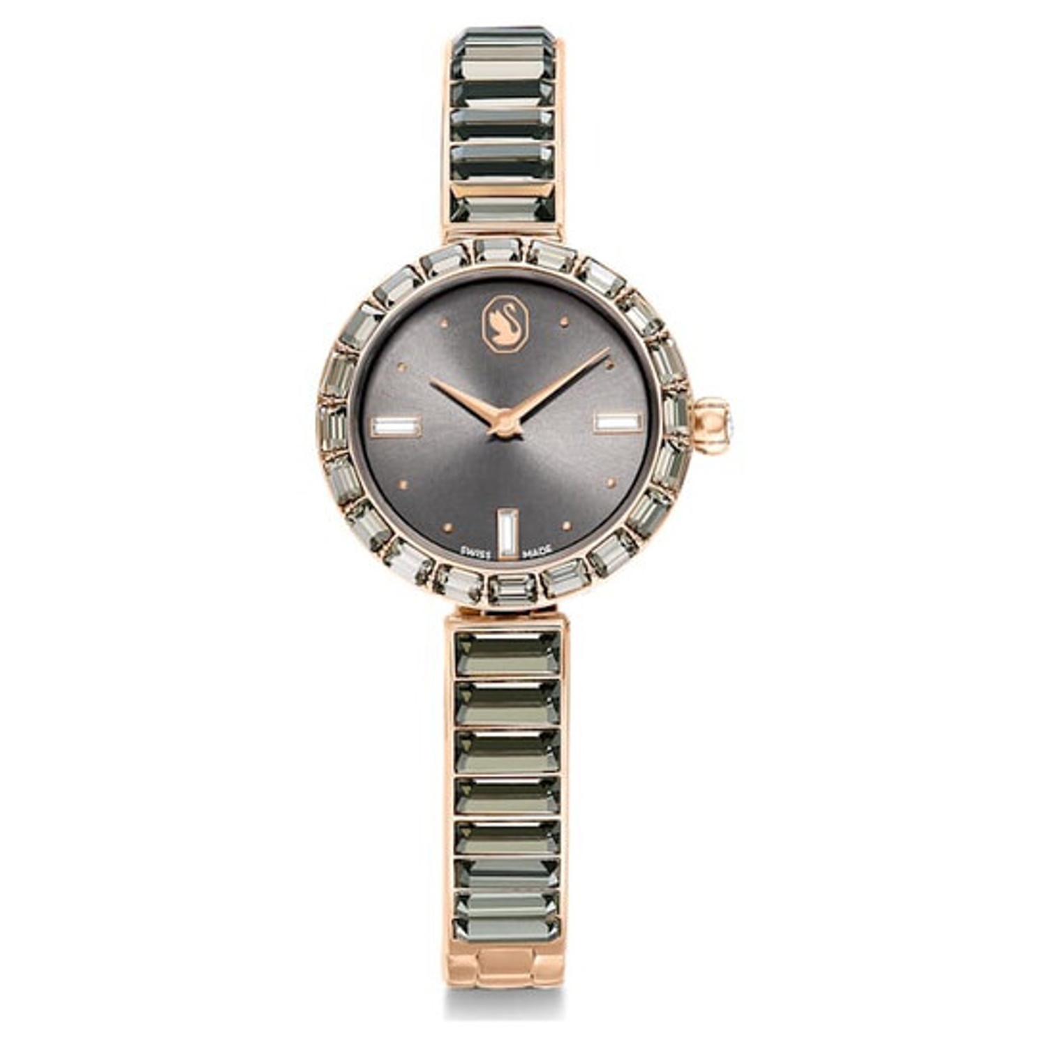SWAROVSKI - SW5679887 - Matrix Bangle Quartz Crystal Grey Dial orologio donna