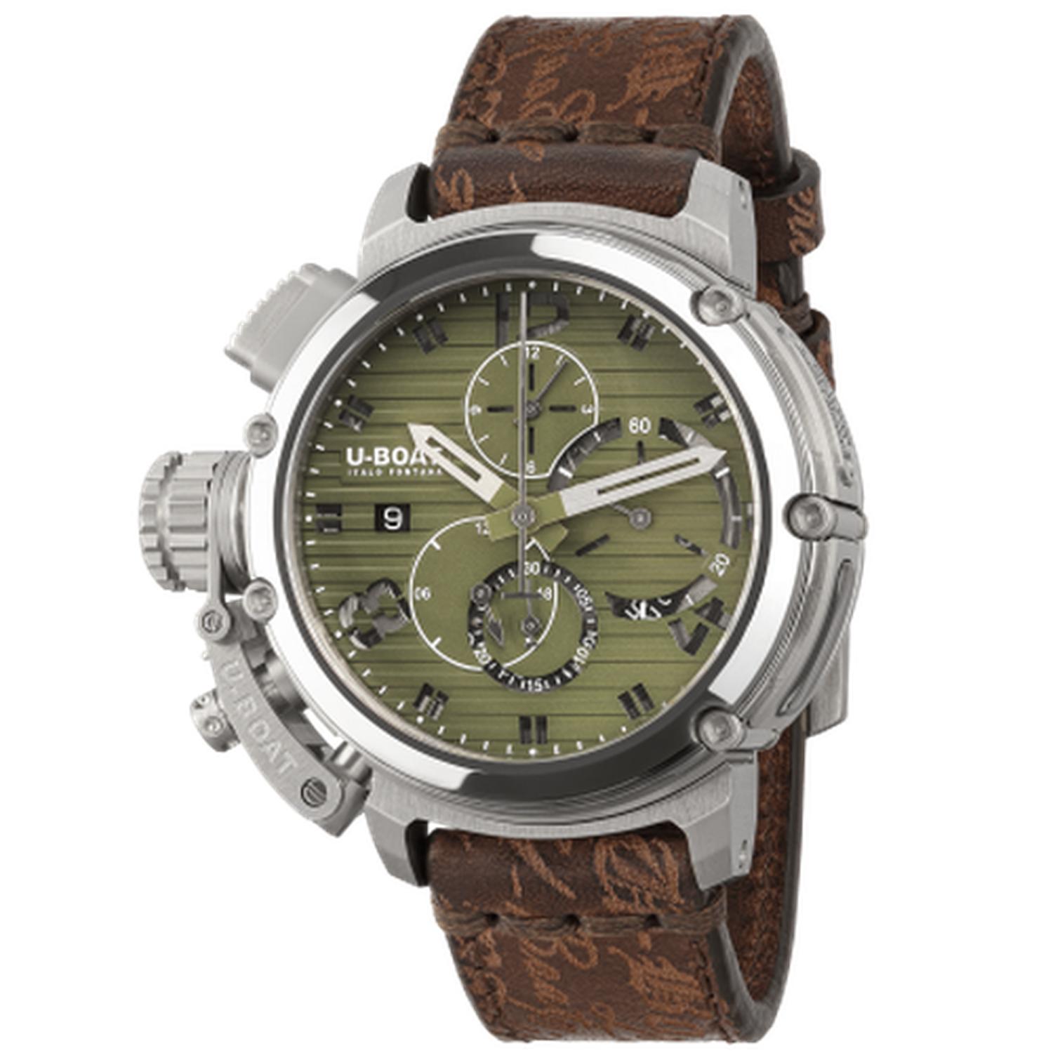U - BOAT - U.9591 - CHIMERA 46MM CHRONO SS VERDE