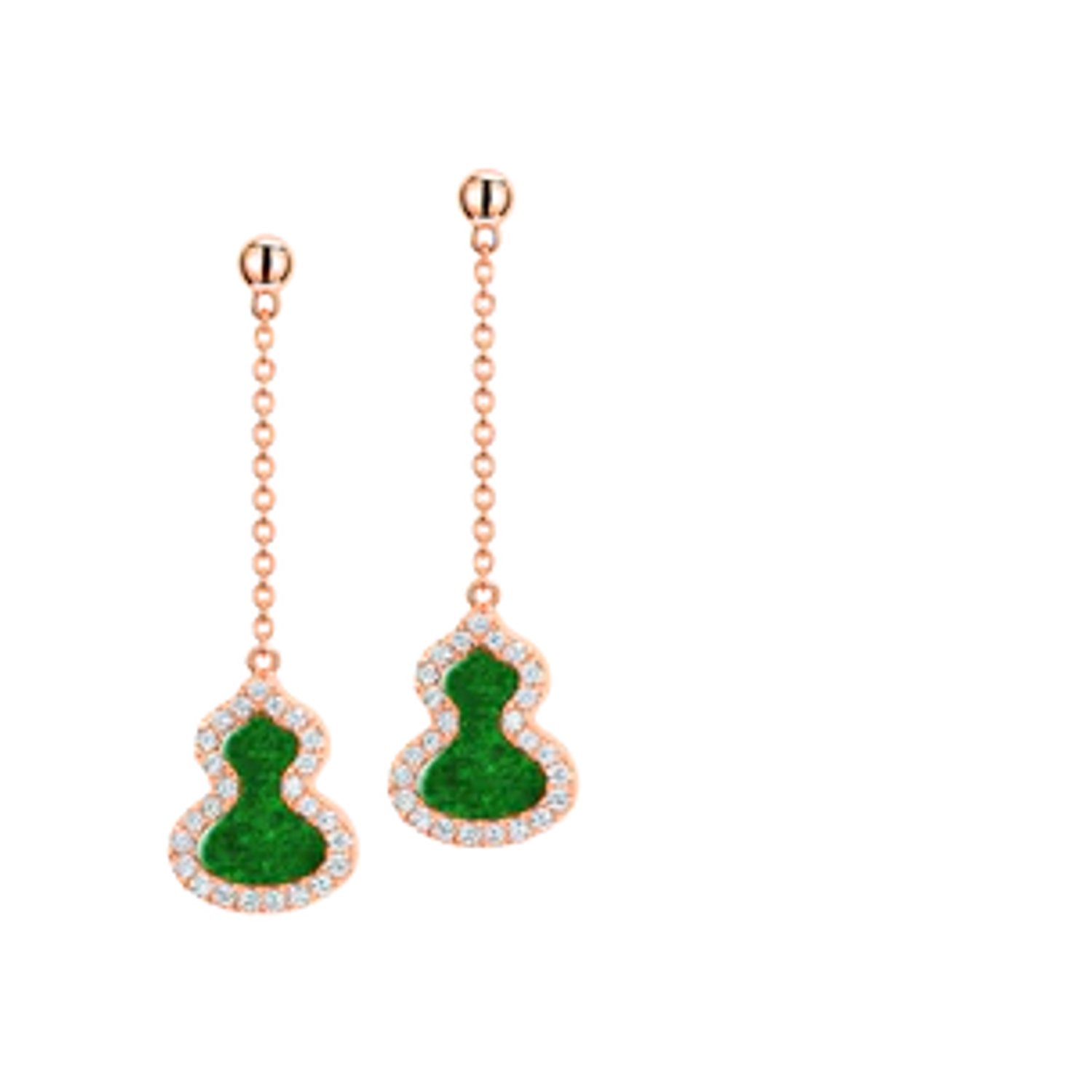 Qeelin Wulu Petite Earrings Jade WUEPT3DRGJE