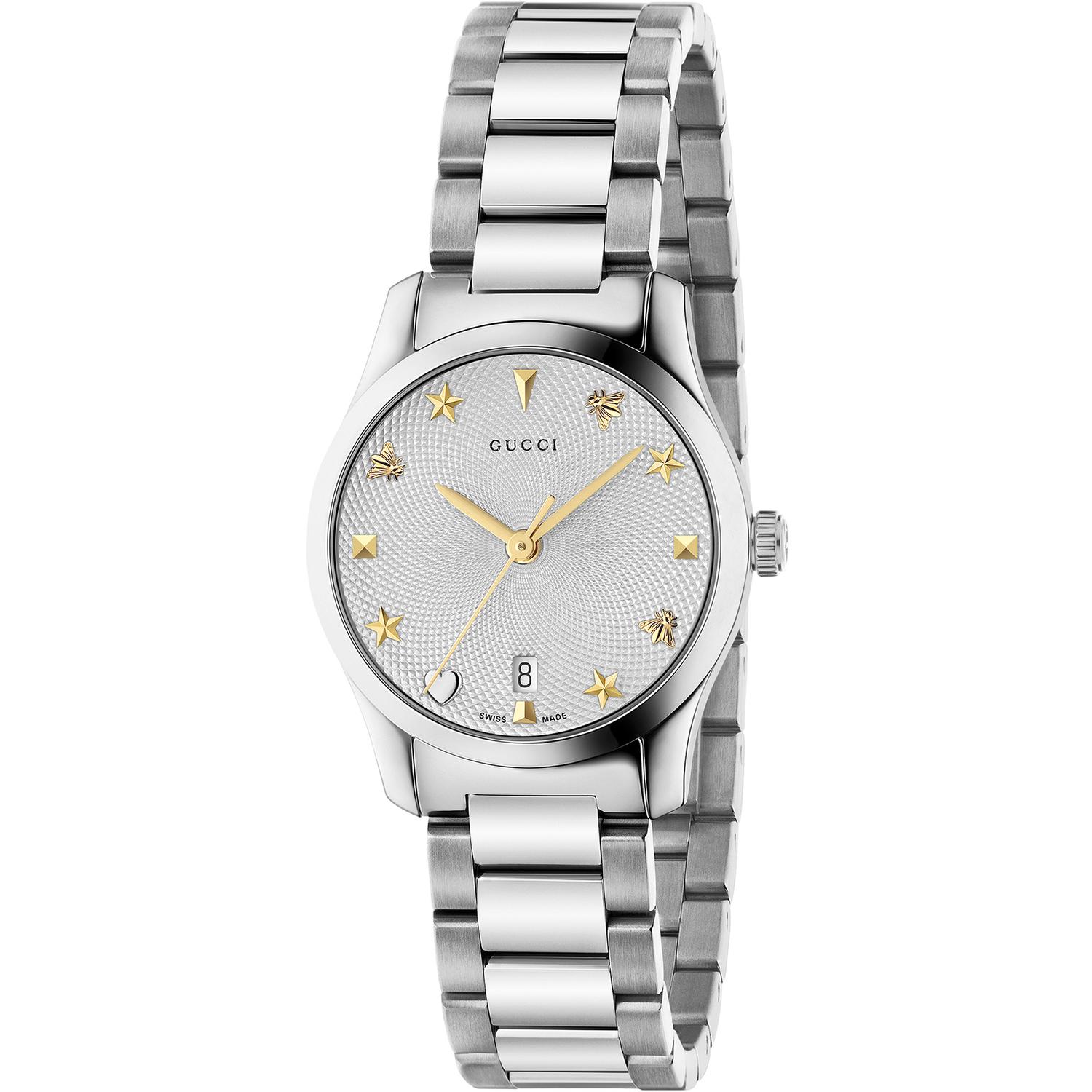 Gucci - YA126572A - G-Timeless Iconic Steel case, silver guilloché dial, steel bracelet
