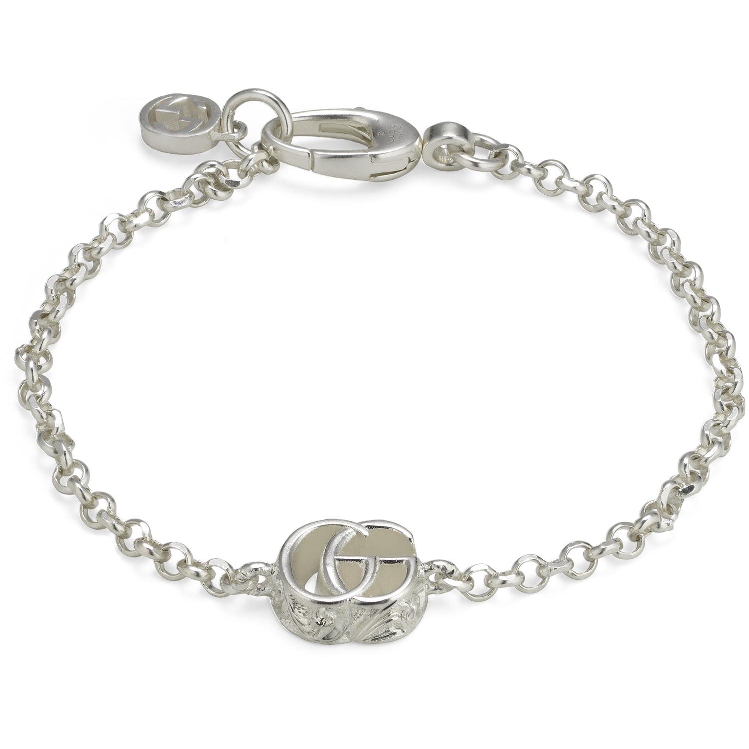 Gucci - YBA770756001 - 925 sterline d'argento - Bracelet in sterling silver with Double G charm