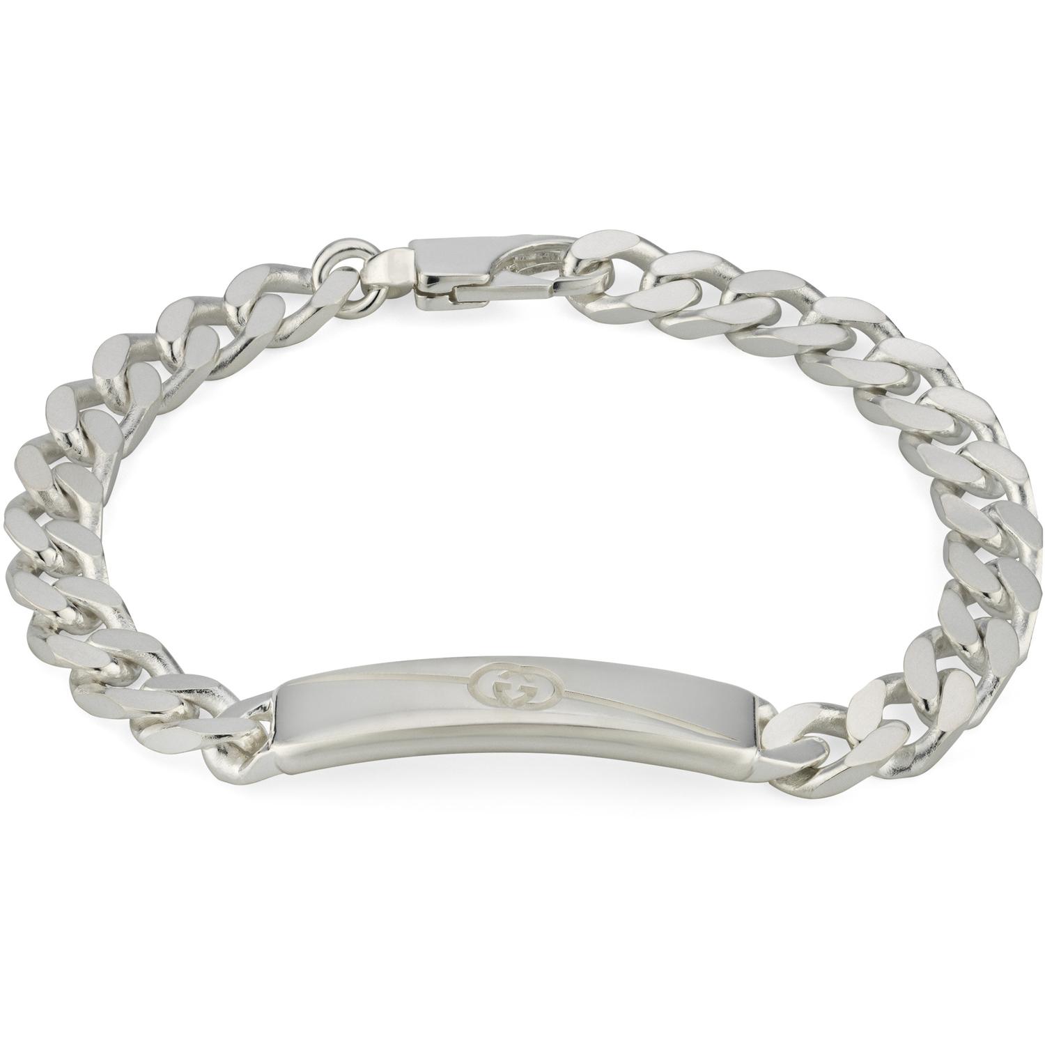 Gucci - YBA774054001 - Gucci Tag Bracelet in sterling silver with logo
