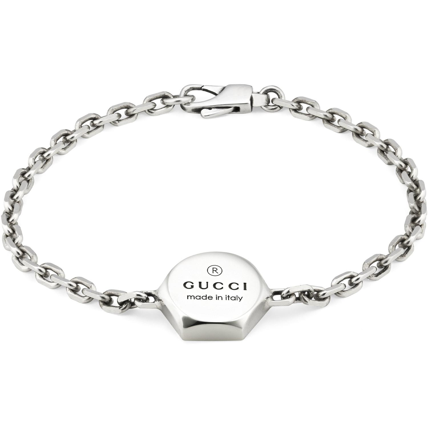 Gucci - YBA779169001 - Trademark Bracelet in sterling silver with Gucci trademark charm