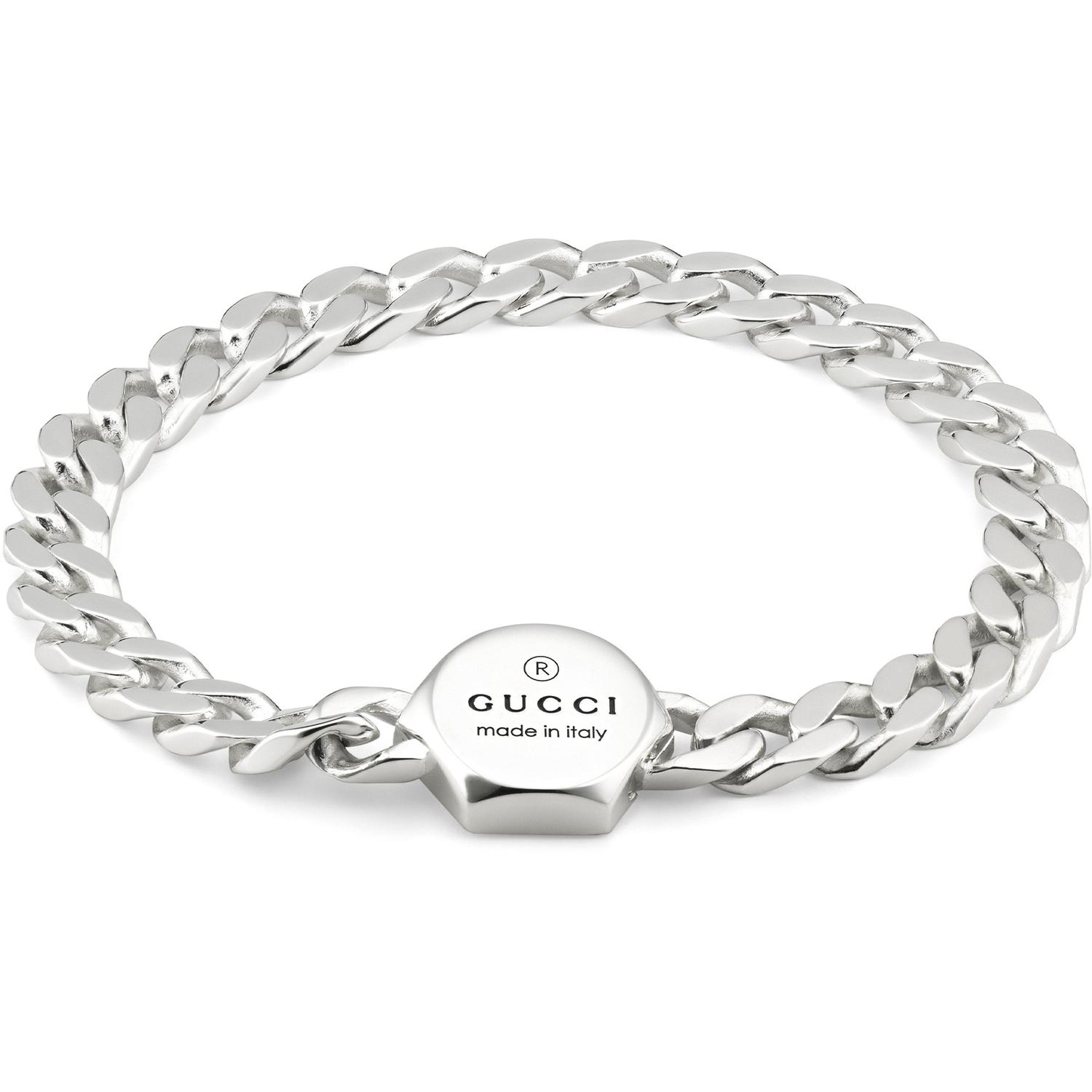 GUCCI - YBA779173001 - Trademark Bracelet in sterling silver with trademark charm