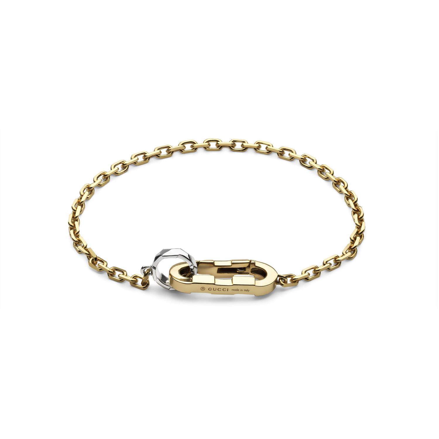 GUCCI - YBA786693001 - Link to Love chain bracelet in yellow and white gold
