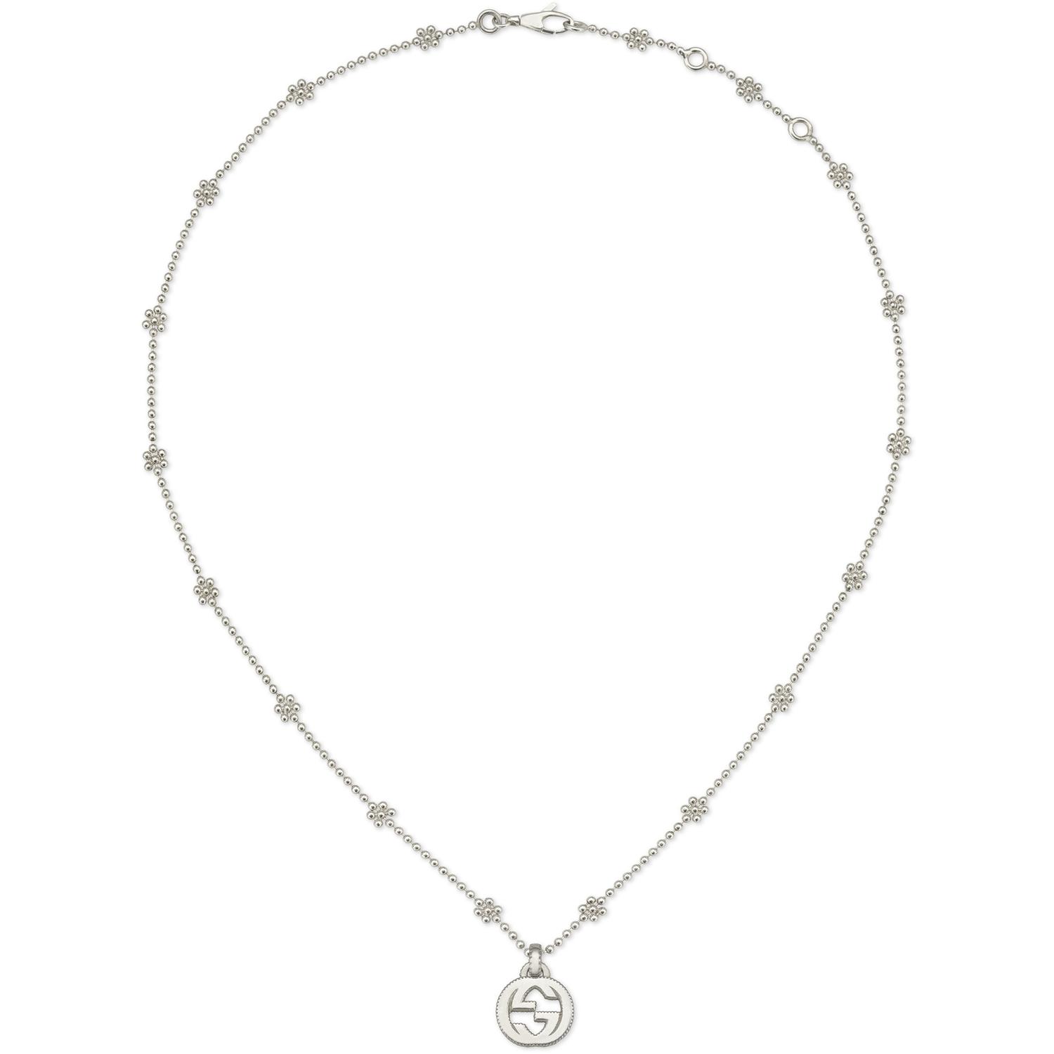 Gucci - YBB479221001 - 925 sterline d'argento - Necklace with Interlocking G pendant in sterling silver
