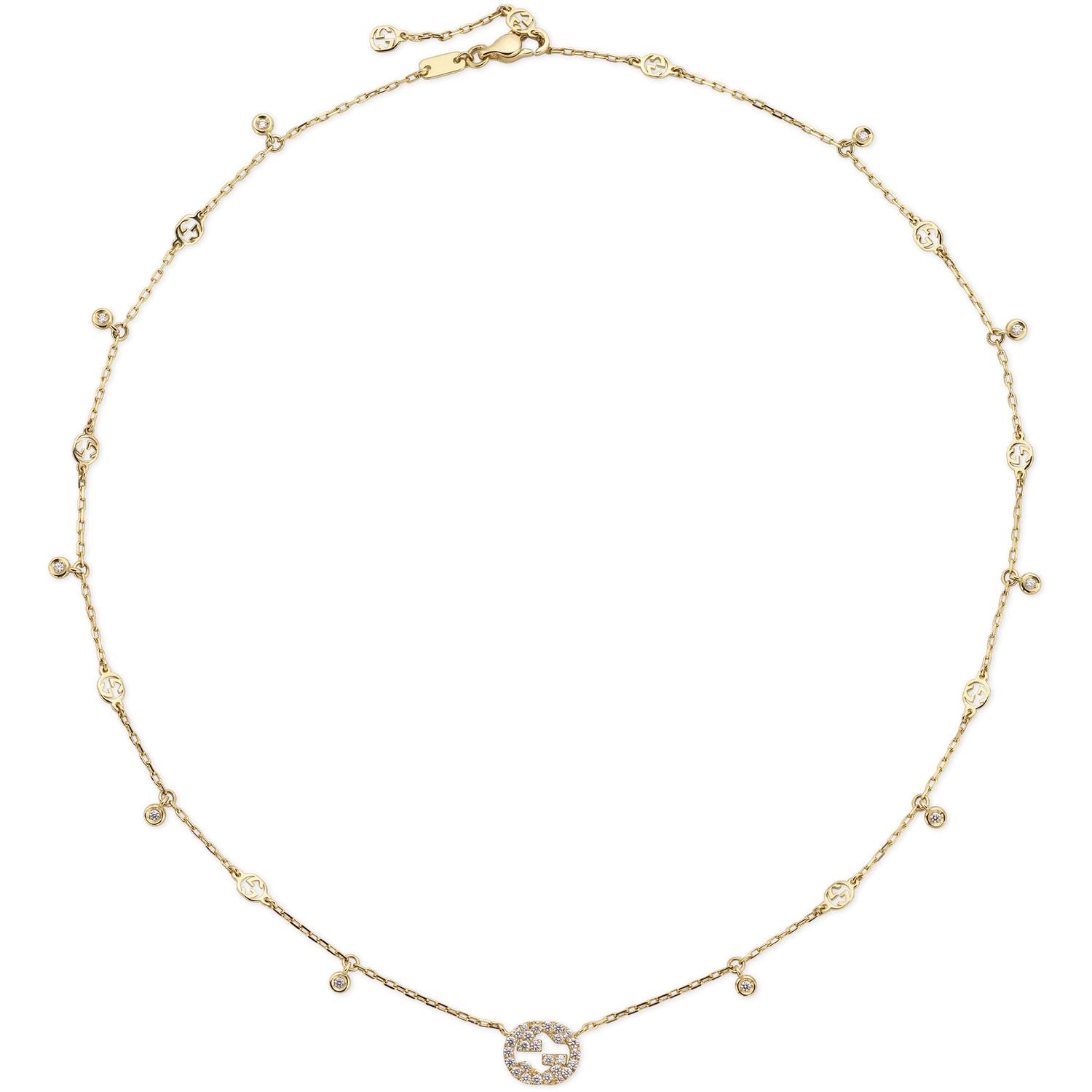 Gucci - YBB729402002 - Interlocking G Necklace in 18kt yellow gold
