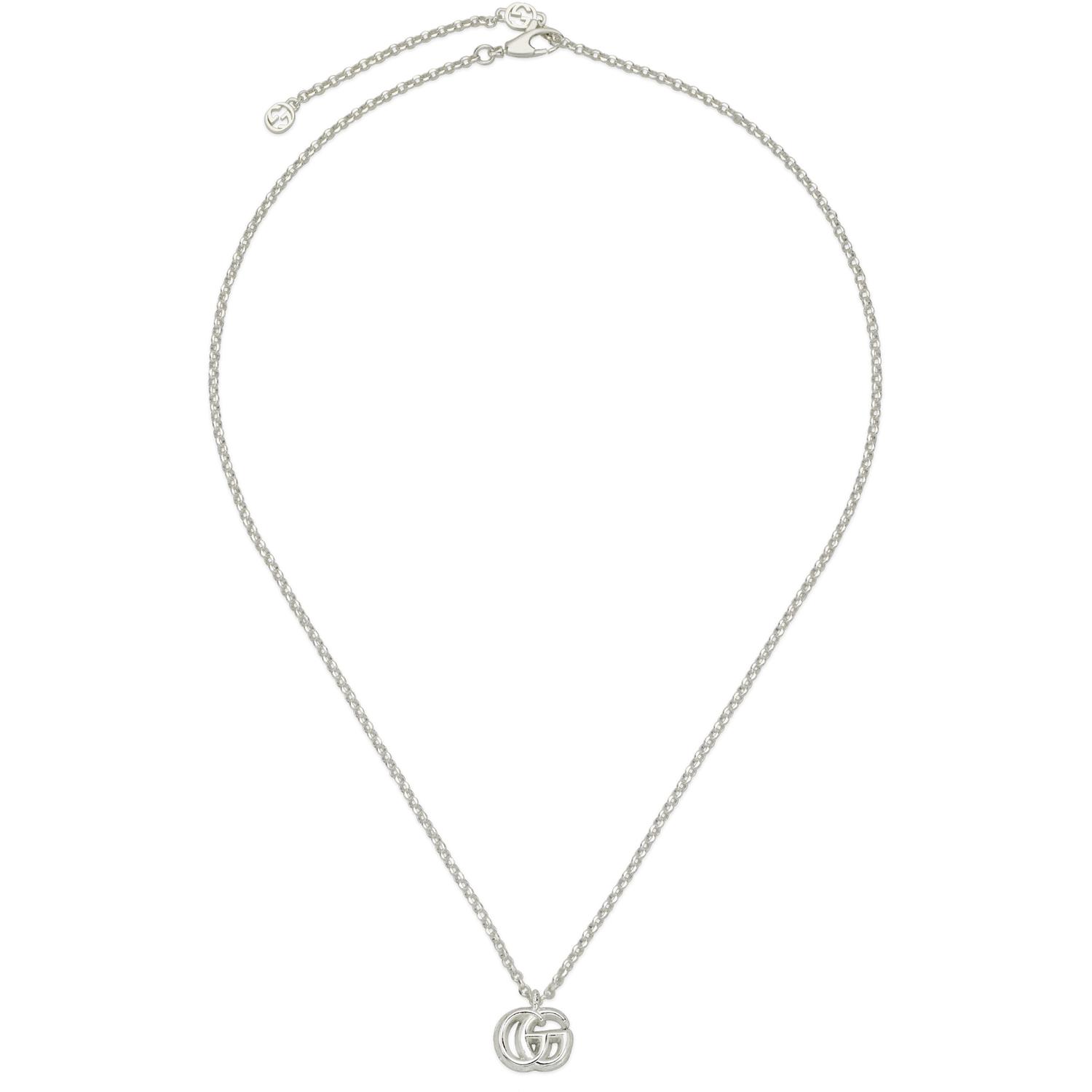 Gucci - YBB770724001 - 925 sterline d'argento - Necklace in sterling silver with Double G pendant