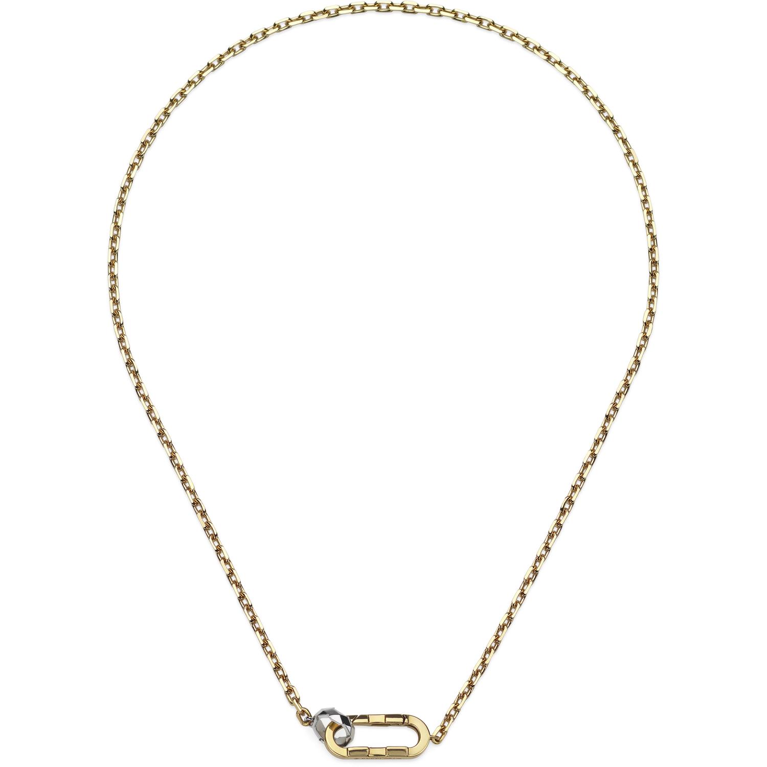Gucci - YBB786671001 - Link to Love chain necklace in yellow and white gold