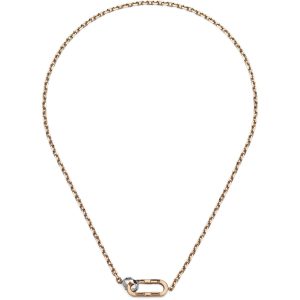 Gucci - YBB786671002 - Link to Love chain necklace in pink and white gold
