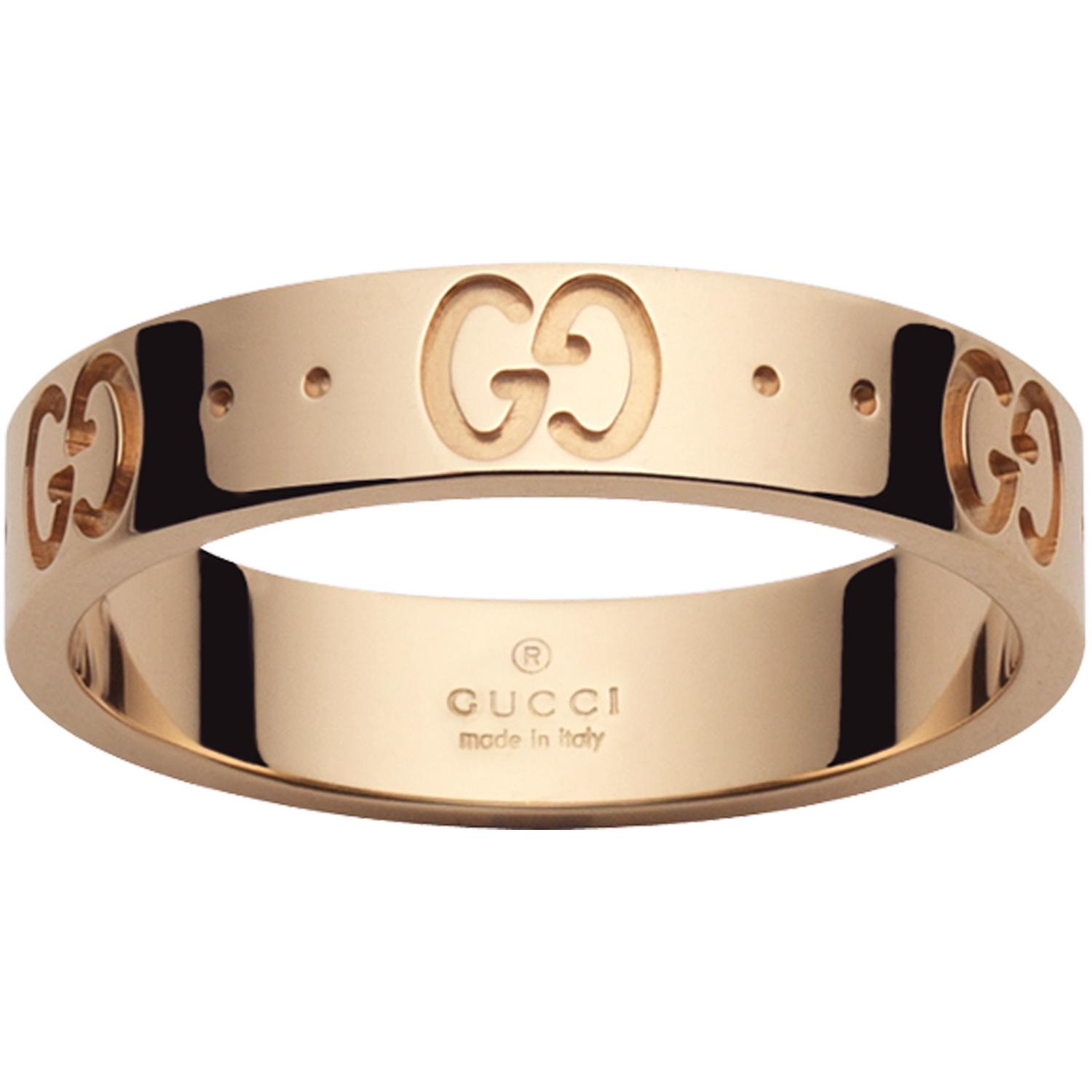 Gucci - YBC152045001 - Oro rosa 18kt - Icon thin band in 18kt Pink gold
