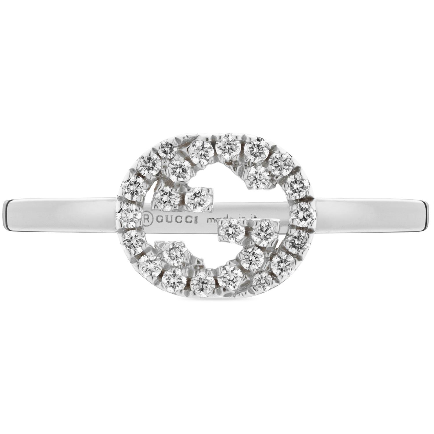 Gucci - YBC729412003 - Oro bianco 18kt, diamanti - Ring in 18kt white gold and diamonds