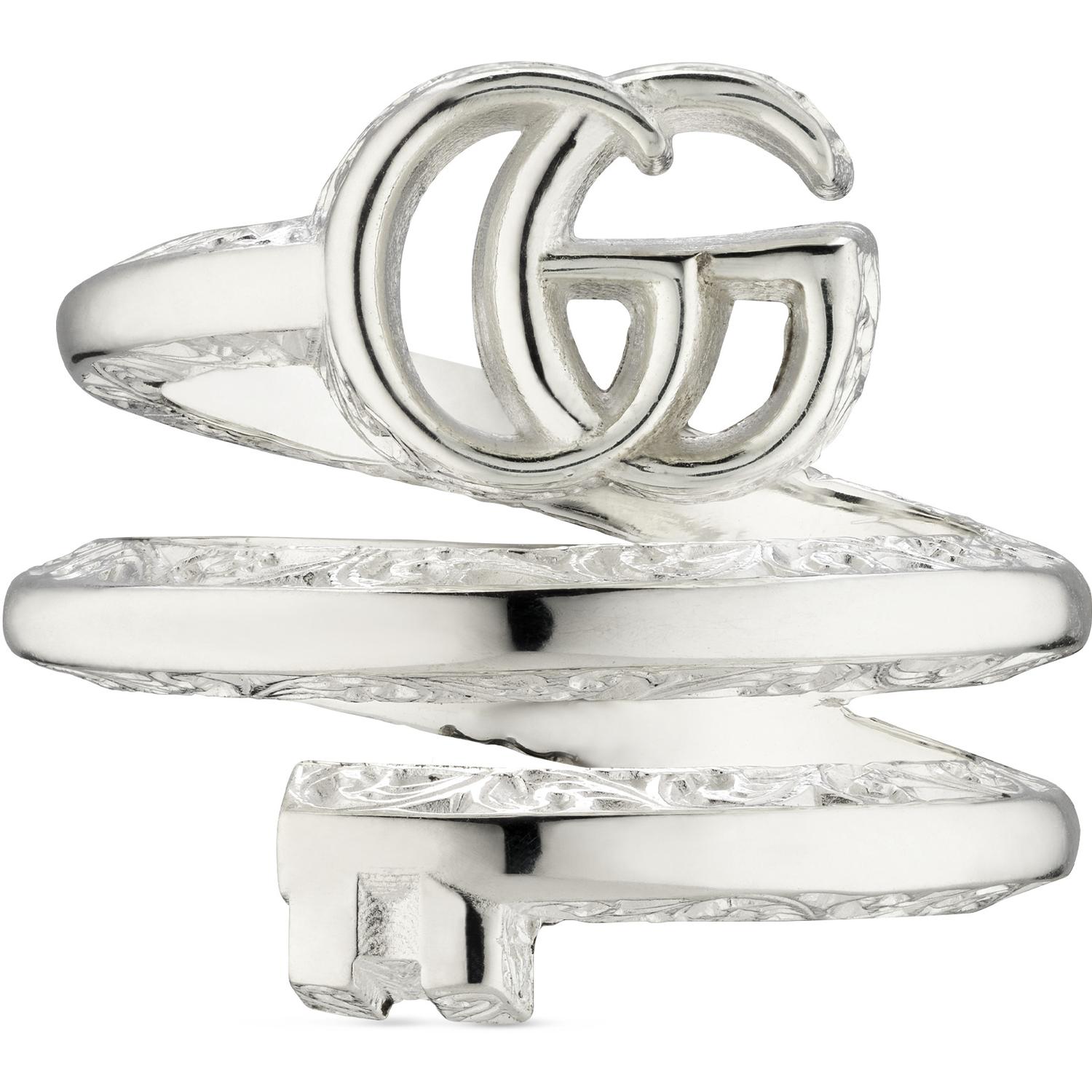 Gucci - YBC770719001 - GG Marmont Ring in sterling silver with Double G