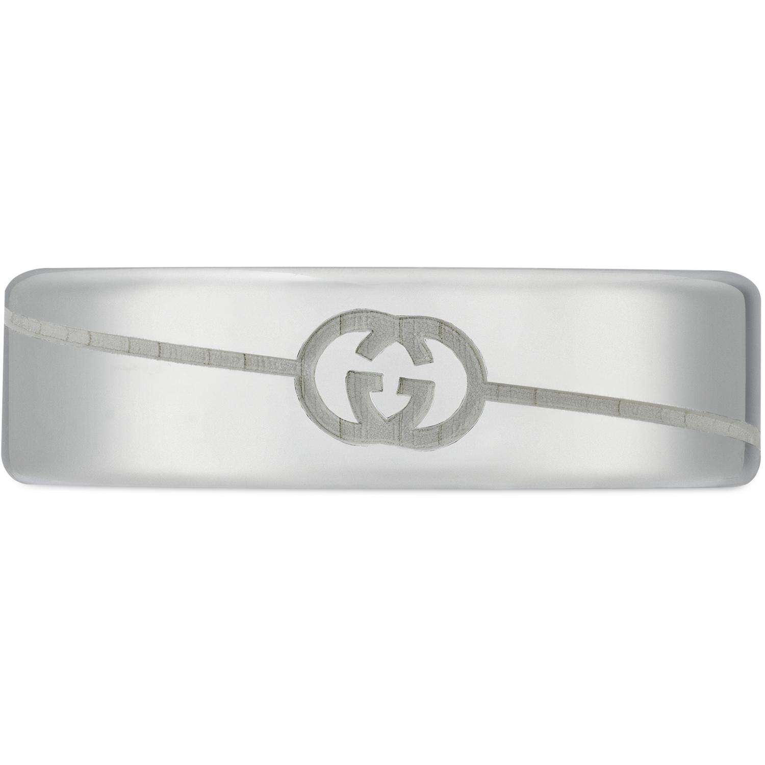 Gucci - YBC774052001 - Gucci Tag Ring in sterling silver with logo
