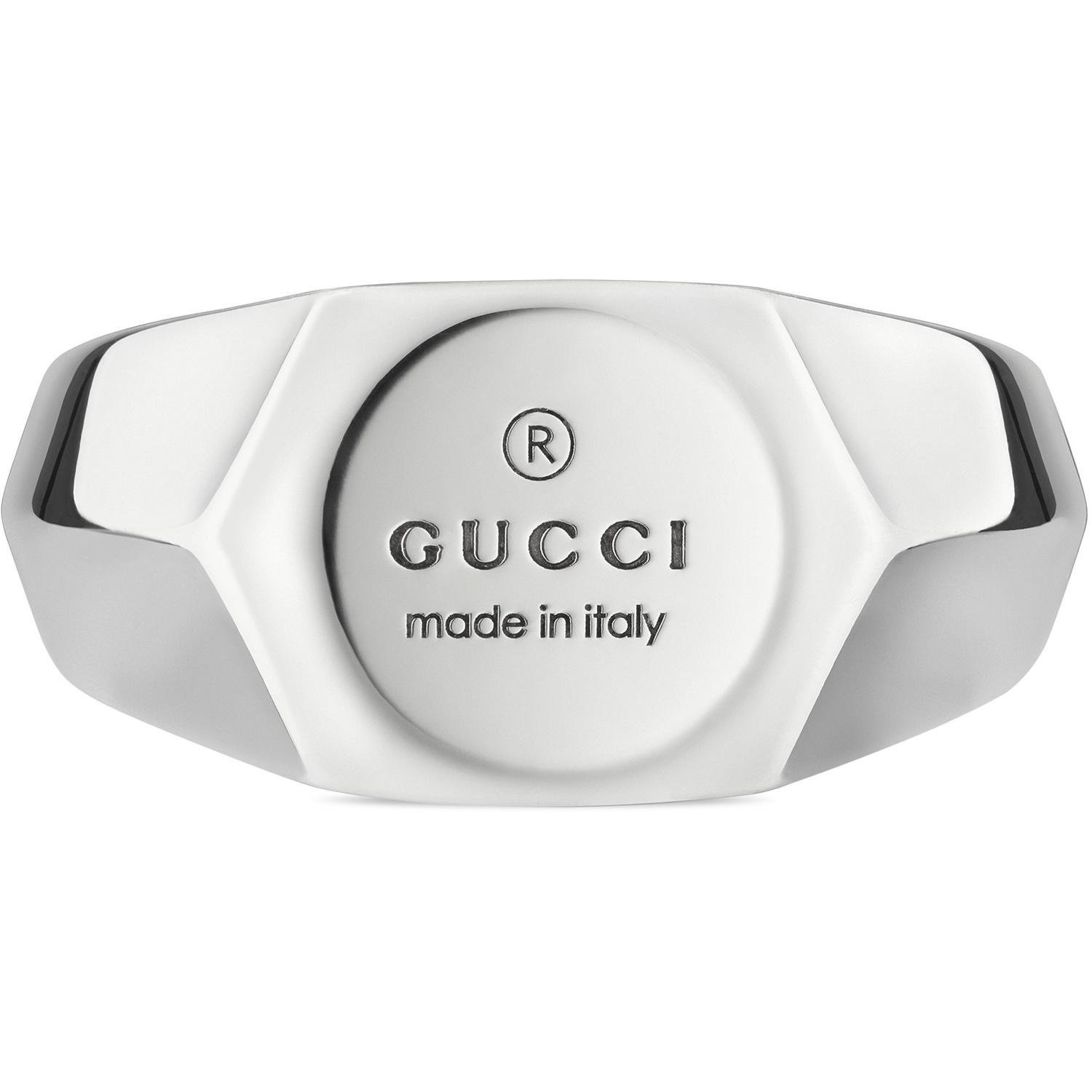 Gucci - YBC779162001 - Trademark Ring in sterling silver with Gucci trademark