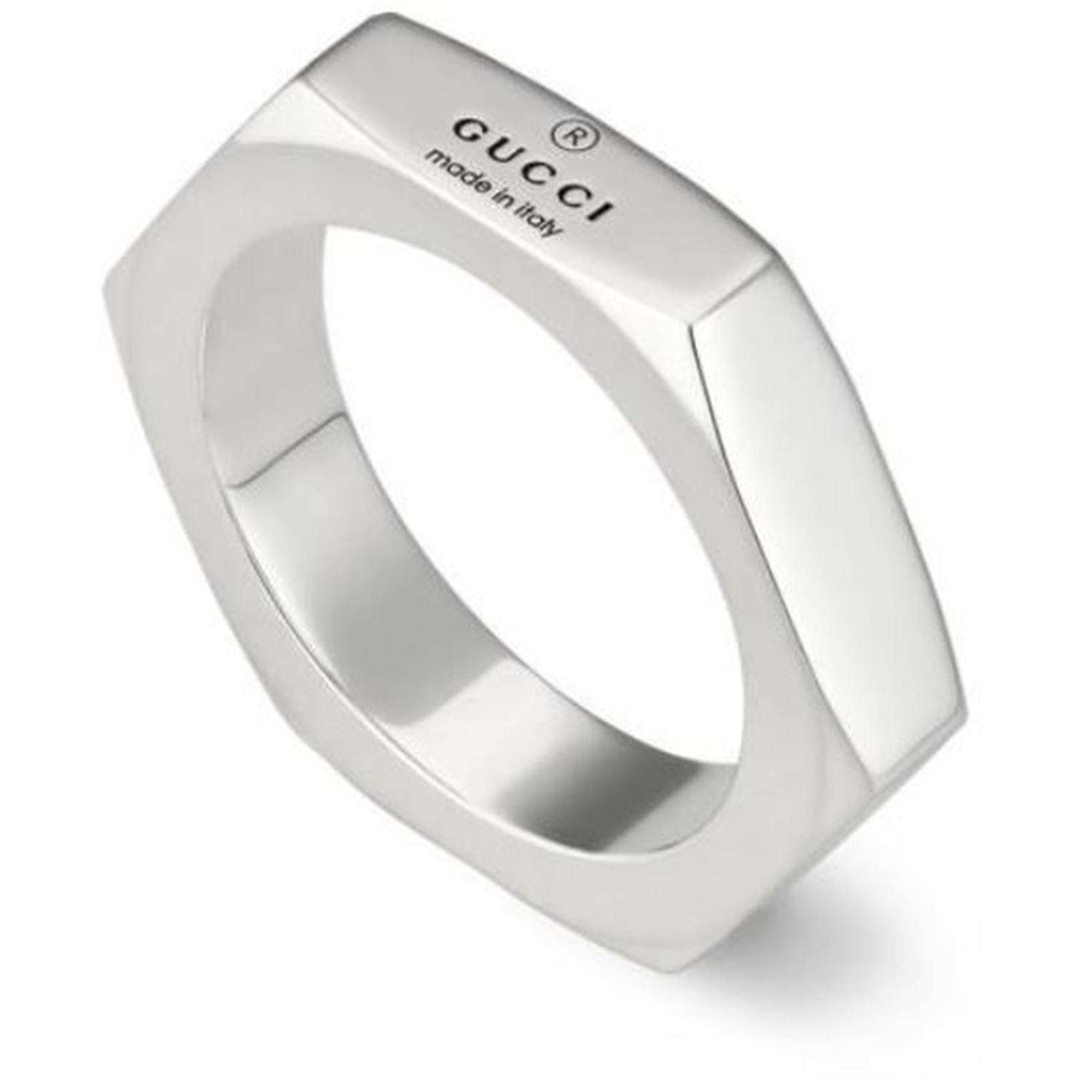 Gucci - YBC782839001 - Trademark Ring in sterling silver with Gucci trademark