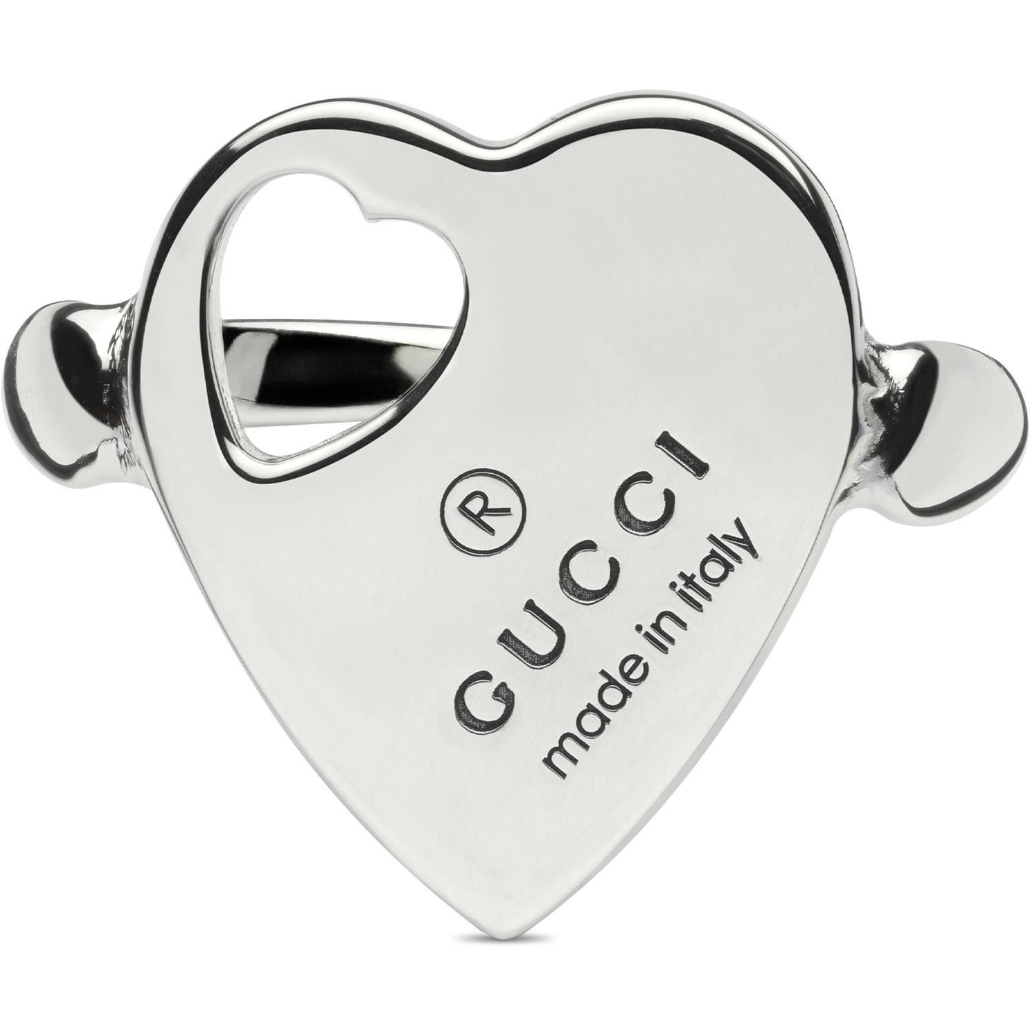 Gucci - YBC796357001 - Trademark Ring in sterling silver with heart motif