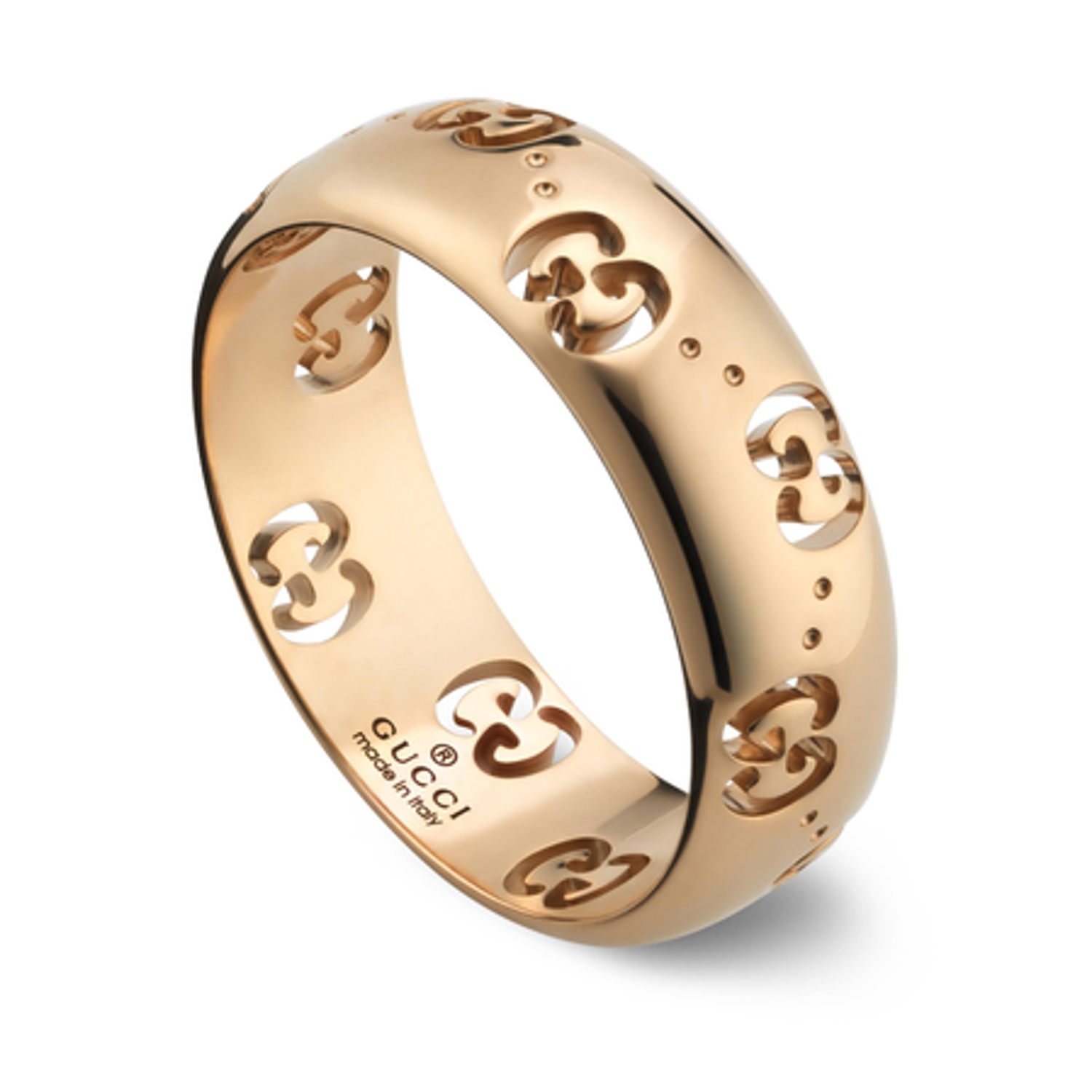 GUCCI - YBC804335002 - Anello Icon in oro rosa 18 carati