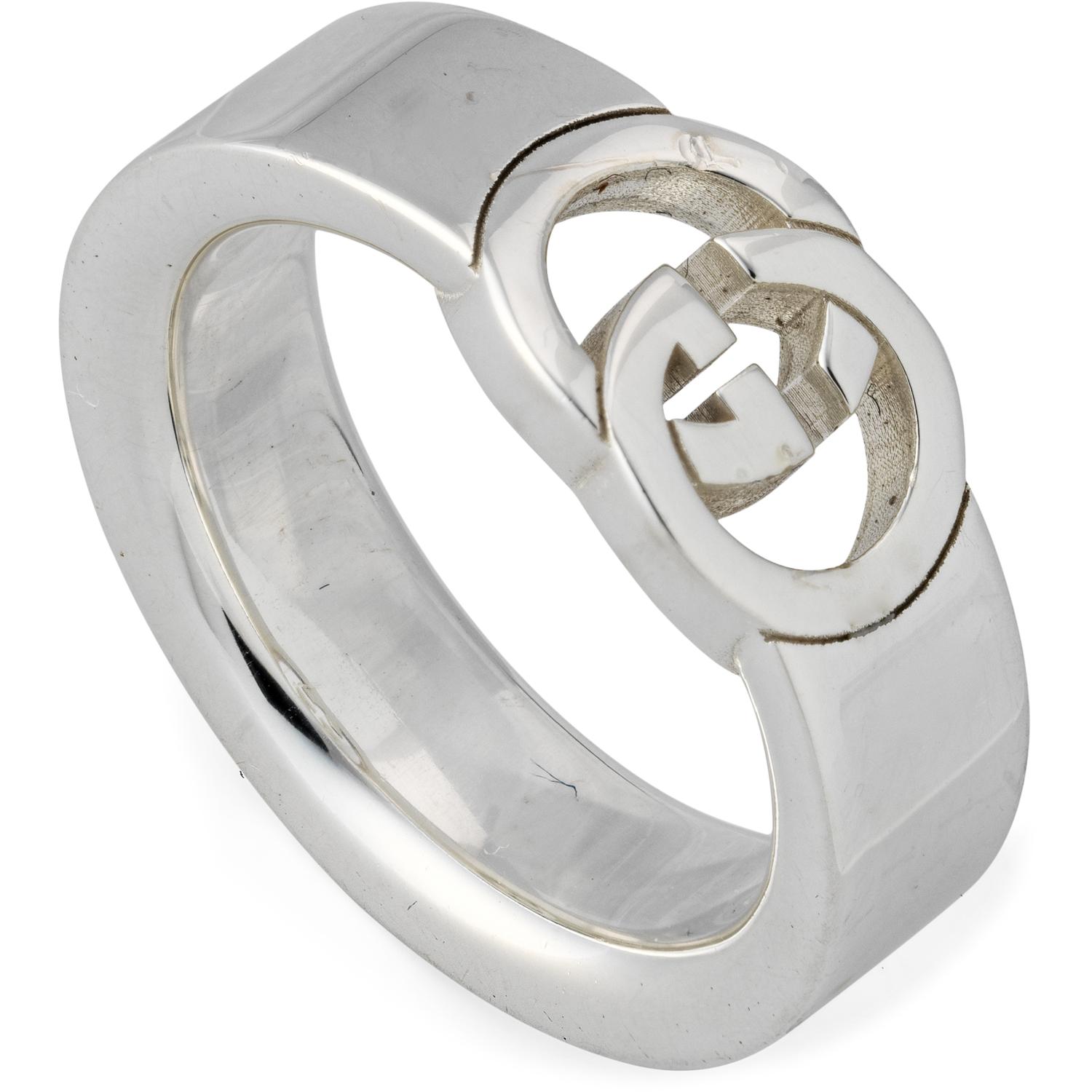 GUCCI - YBC814949001 - Interlocking Interlocking G ring in sterling silver