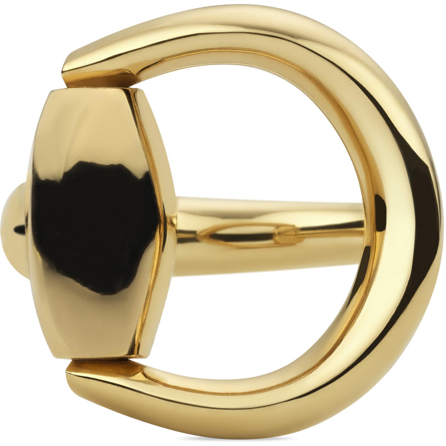 Gucci - YBC831304001 - Horsebit Ring in yellow gold