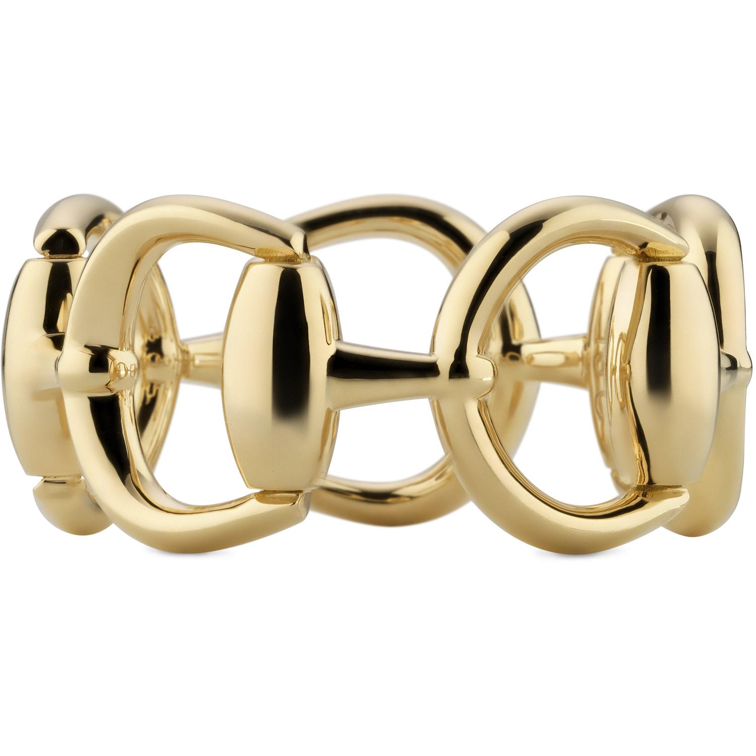 Gucci - YBC831316001 - Horsebit Ring in yellow gold