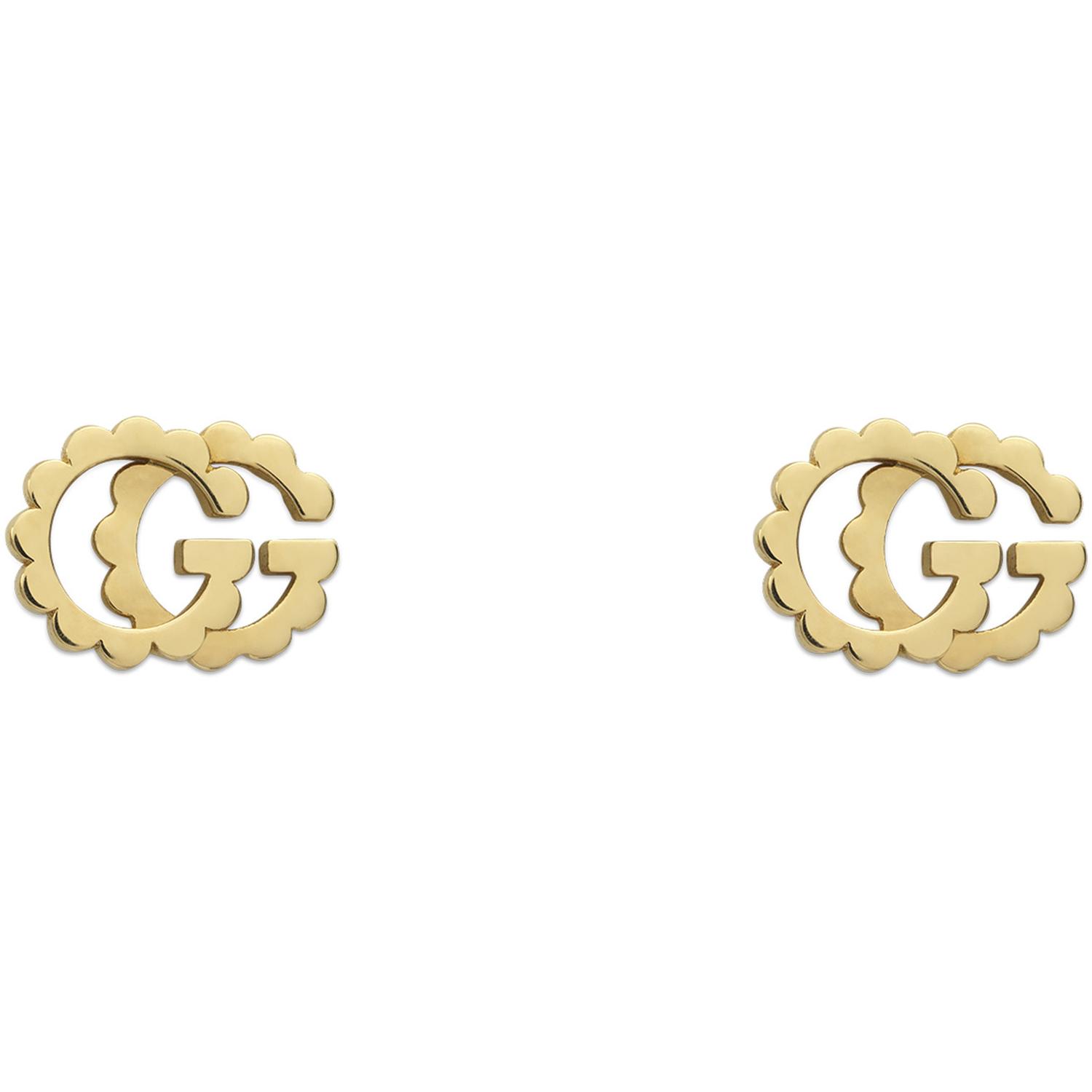 Gucci - YBD481677001 - Oro giallo 18kt - GG Running stud earrings in 18kt yellow gold