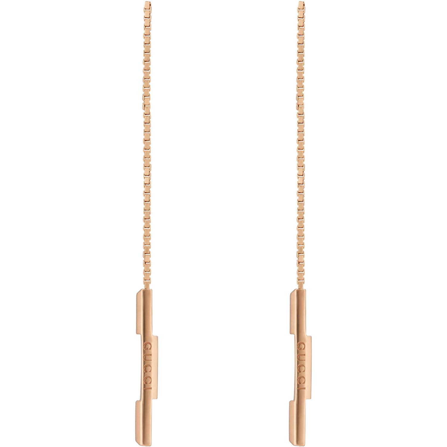 Gucci - YBD662115002 - Link to love earrings in 18kt pink gold