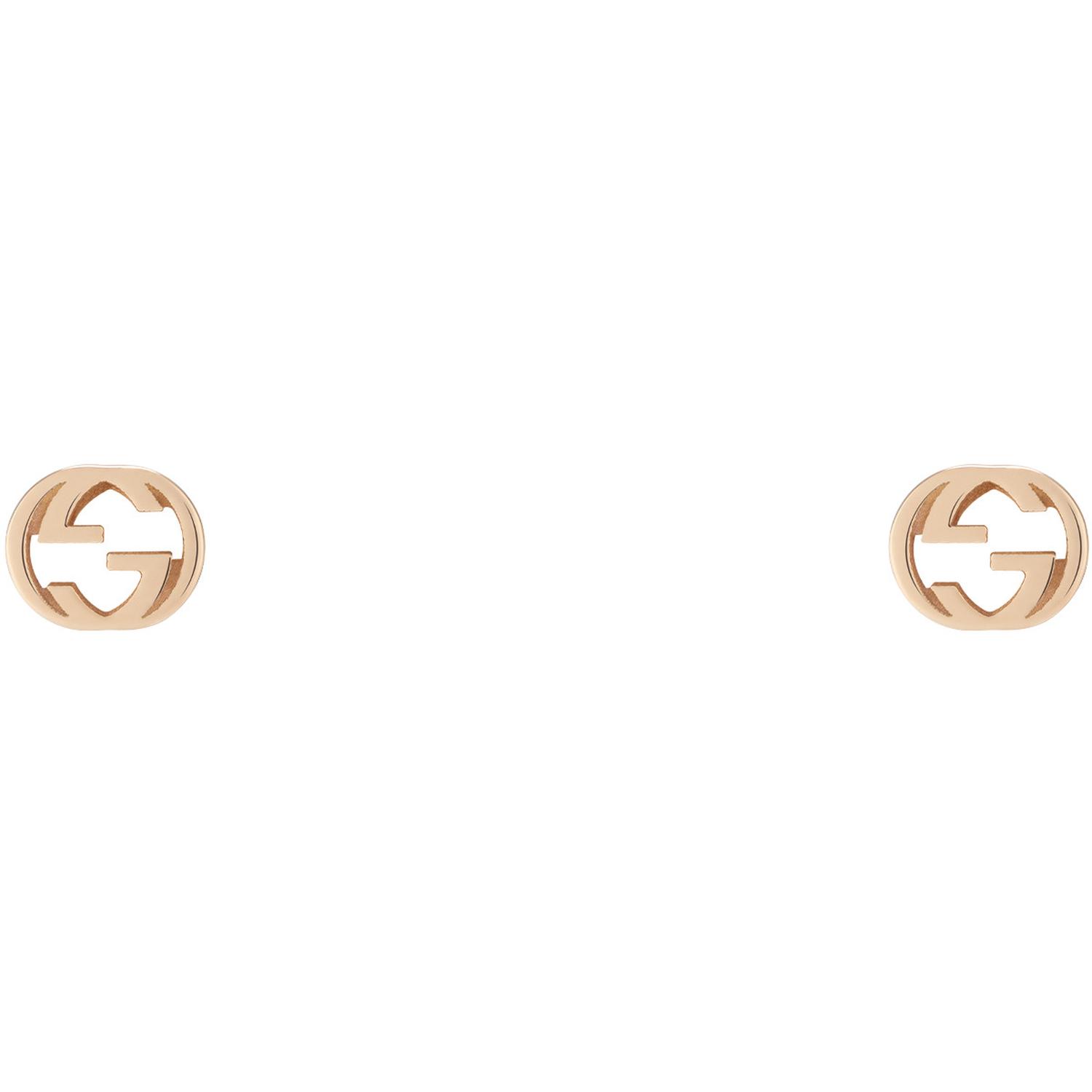 Gucci - YBD748543001 - Interlocking G Earrings in 18kt pink gold