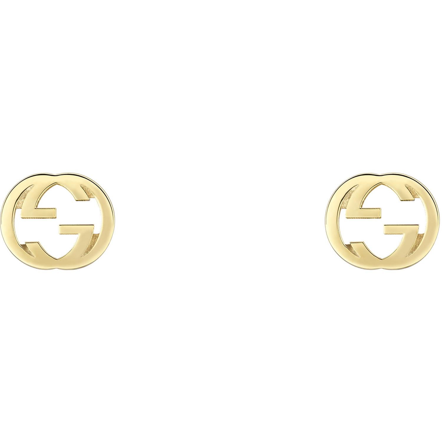 Gucci - YBD748543002 - Interlocking G Earrings in 18kt yellow gold