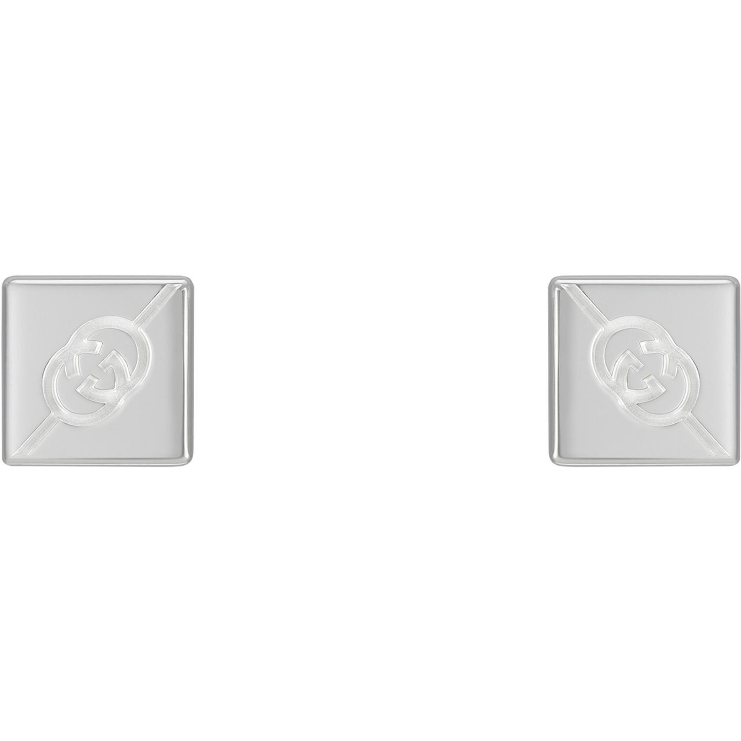 Gucci - YBD774033001 - 925 sterline d'argento - Earrings in sterling silver with Interlocking G logo