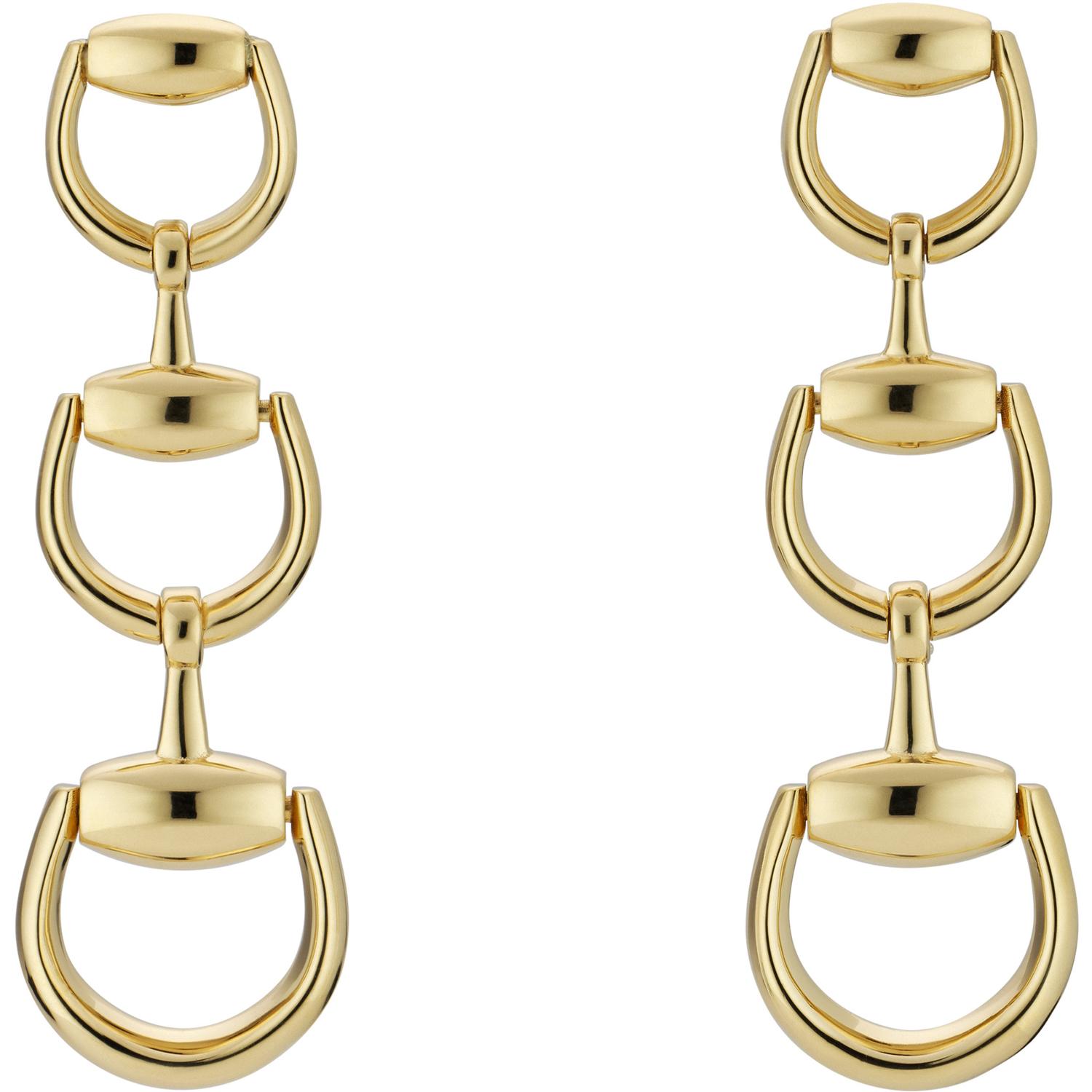 Gucci - YBD831413001 - Horsebit Earrings in yellow gold